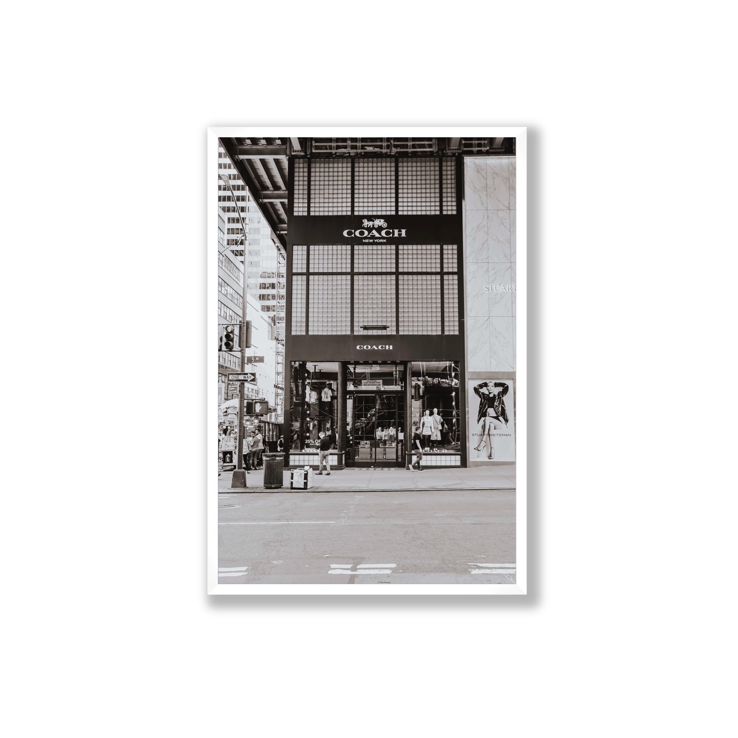 Coach Uptown fine art print, New York, United States, Extra Large, White Frame · Full Bleed, Fine Art Print