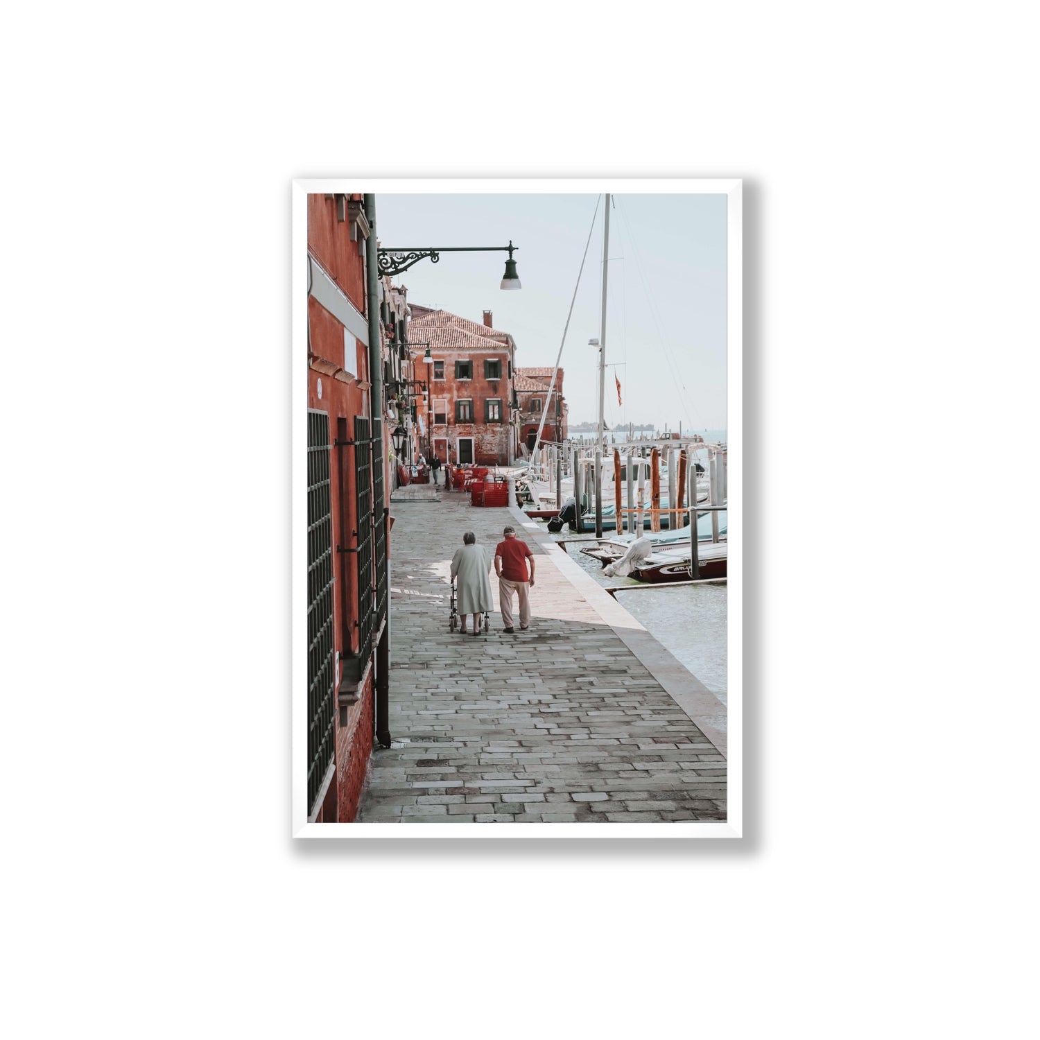 OG Casanova Venice Italian wall art Extra Large full-bleed fine art print in white frame