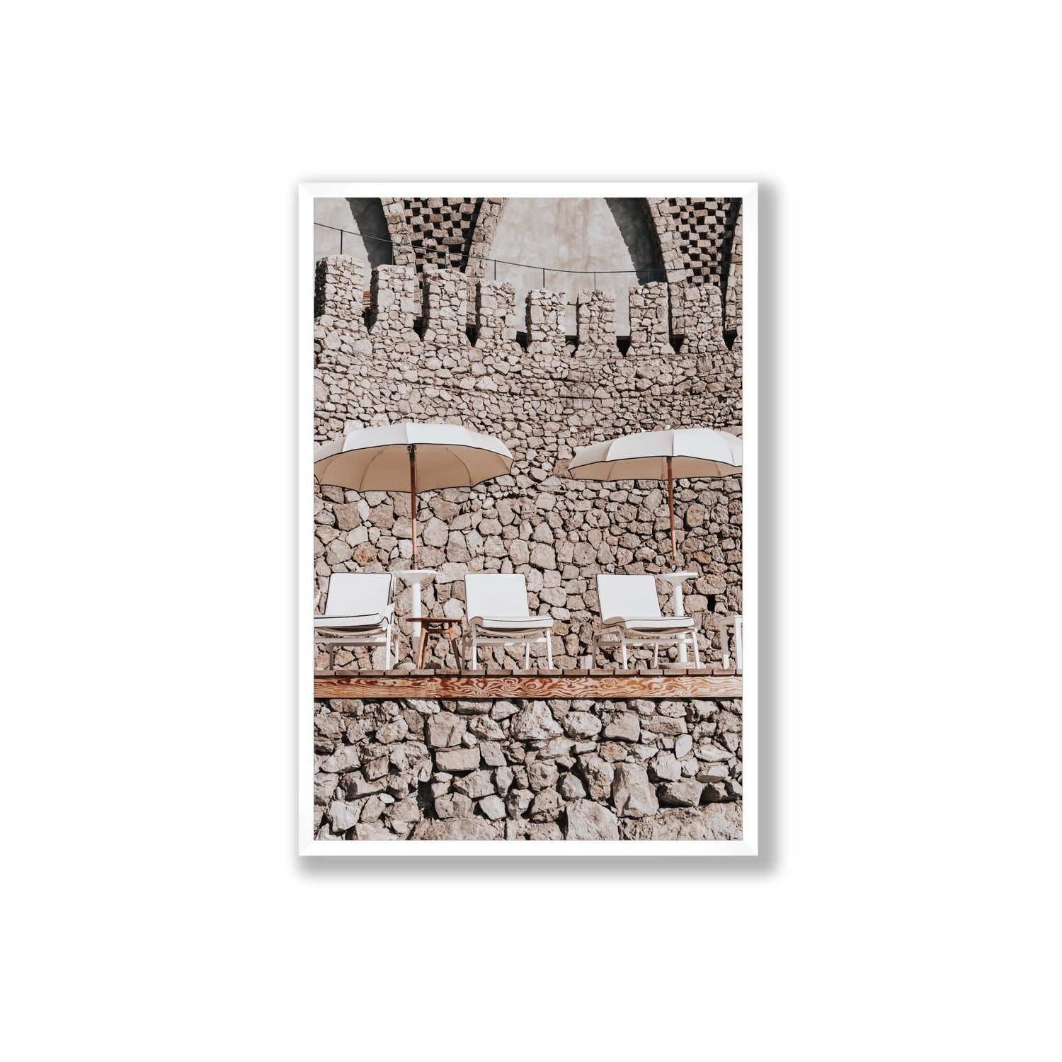 Pietra Amalfitana fine art print, Amalfi, Italy, luxury escapes artwork, Extra Large, White Frame · Full Bleed, Fine Art Print