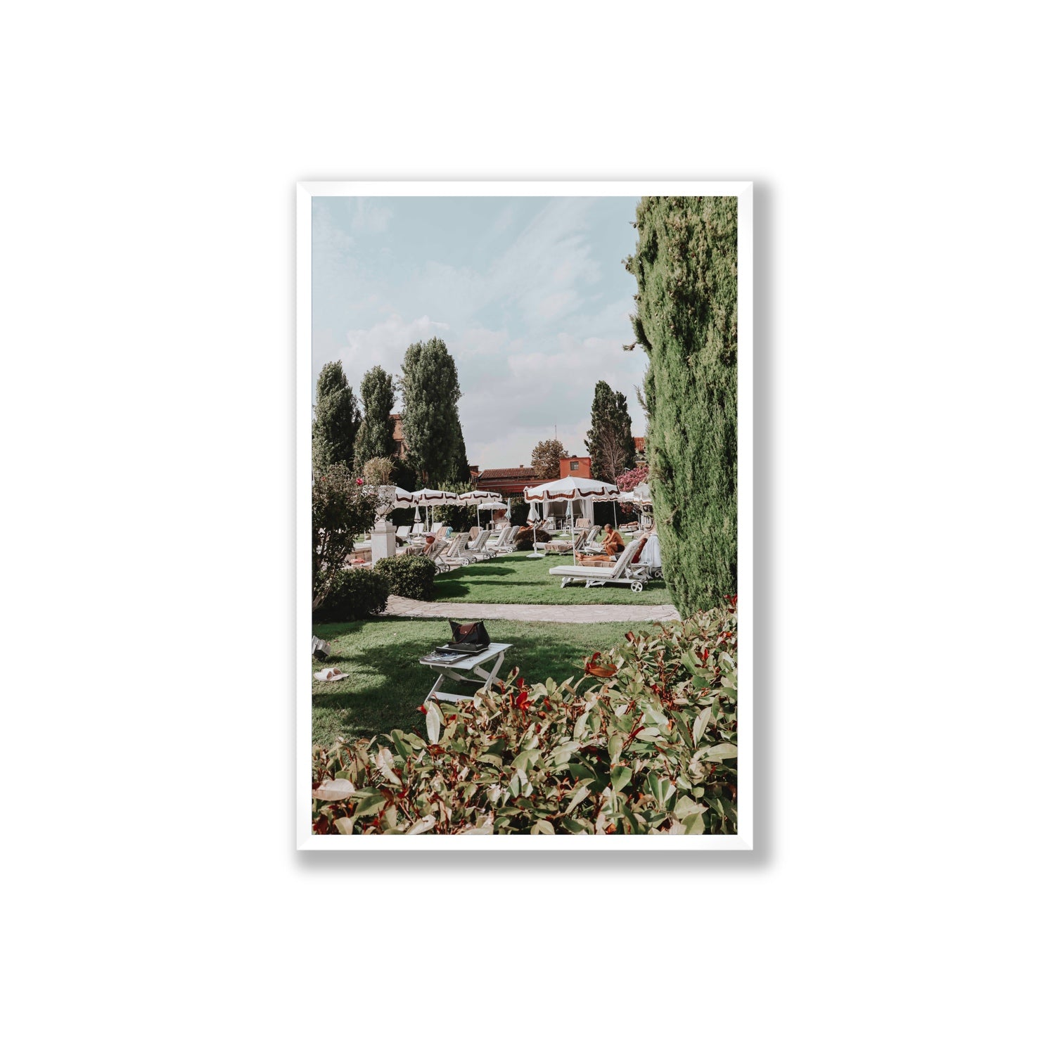 Private Serenity Venice Italian wall art Extra Large full-bleed fine art print in white frame