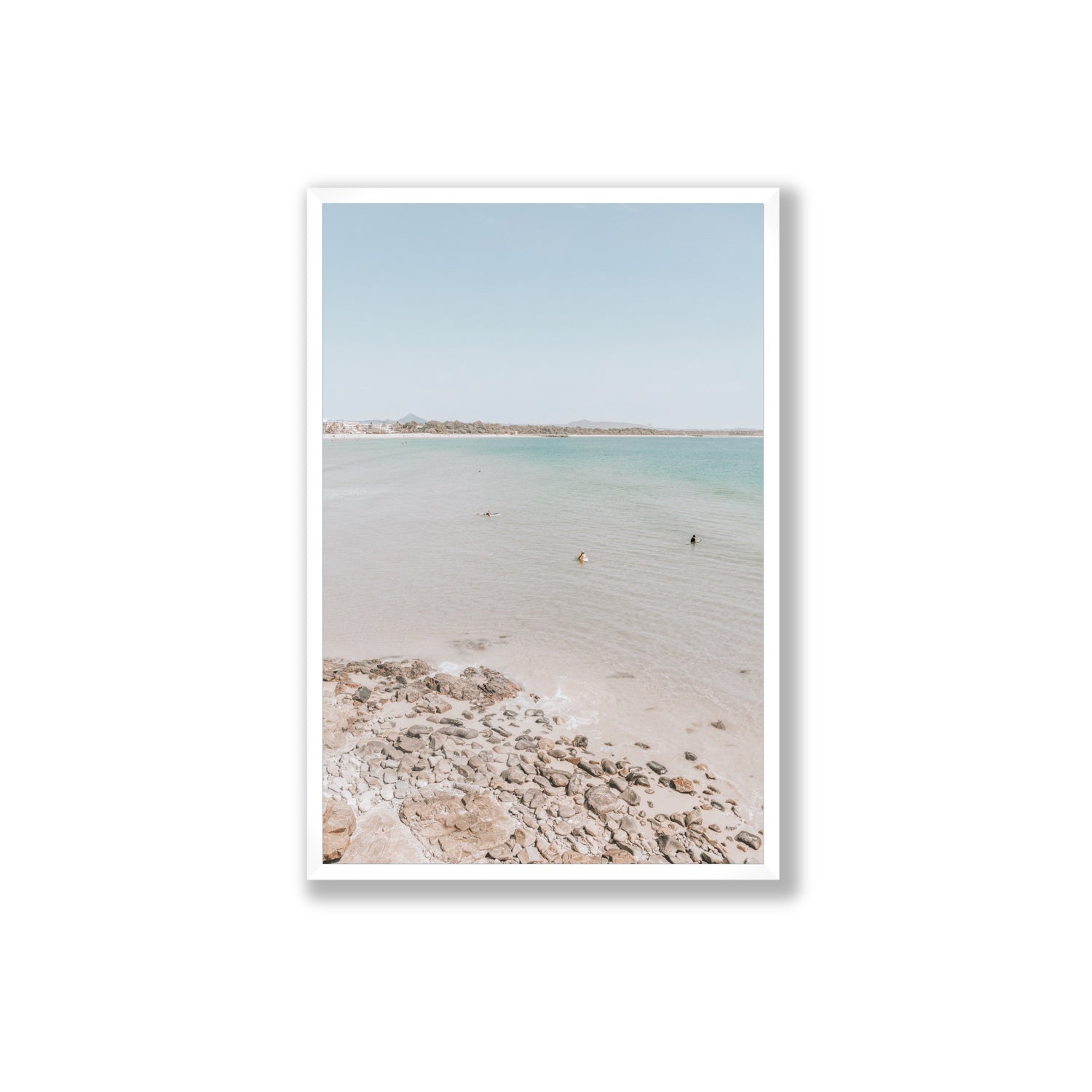 Sweet Serotonin fine art print, Noosa, Australia, coastal scenes artwork, Extra Large, White Frame · Full Bleed, Fine Art Print