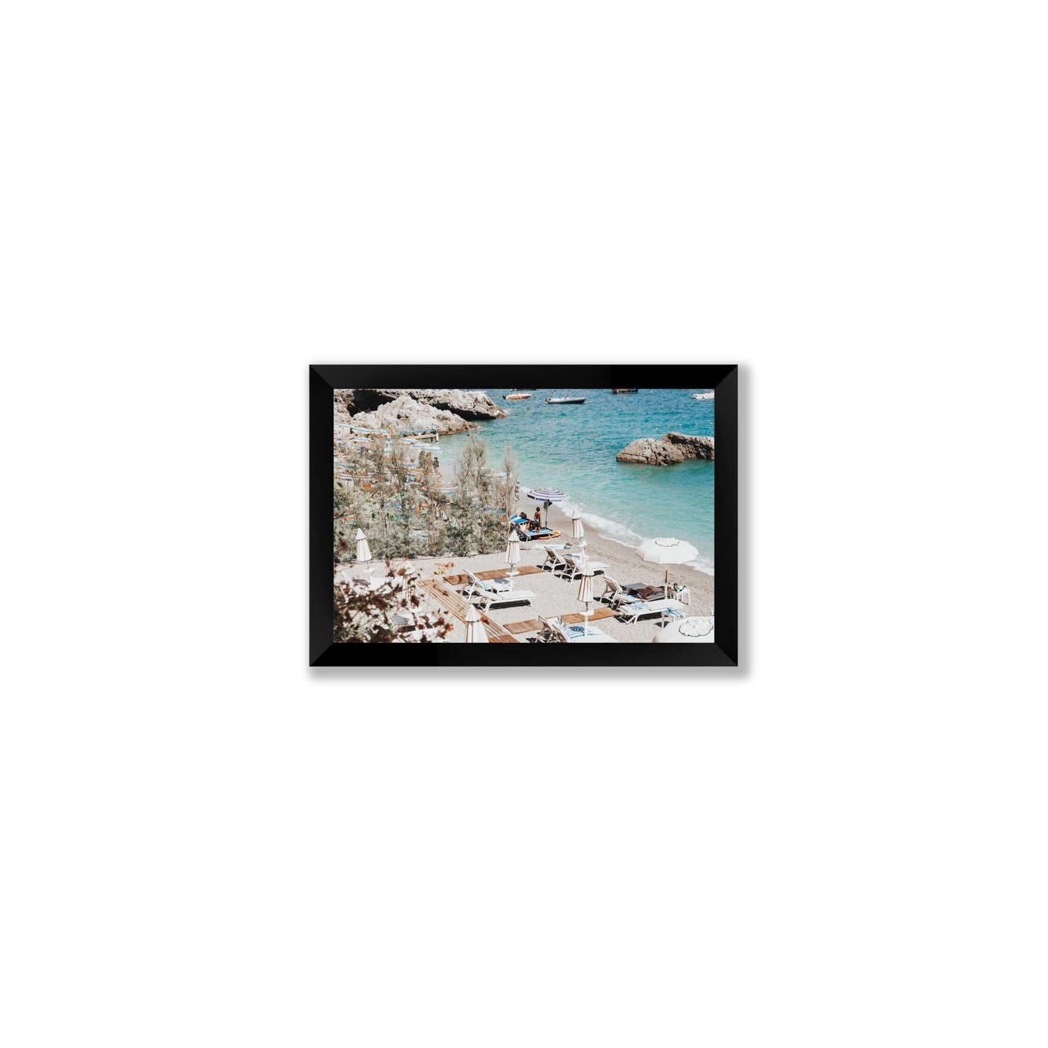 Life Could Be A Dream Amalfi wall art Small full-bleed fine art print in black frame
