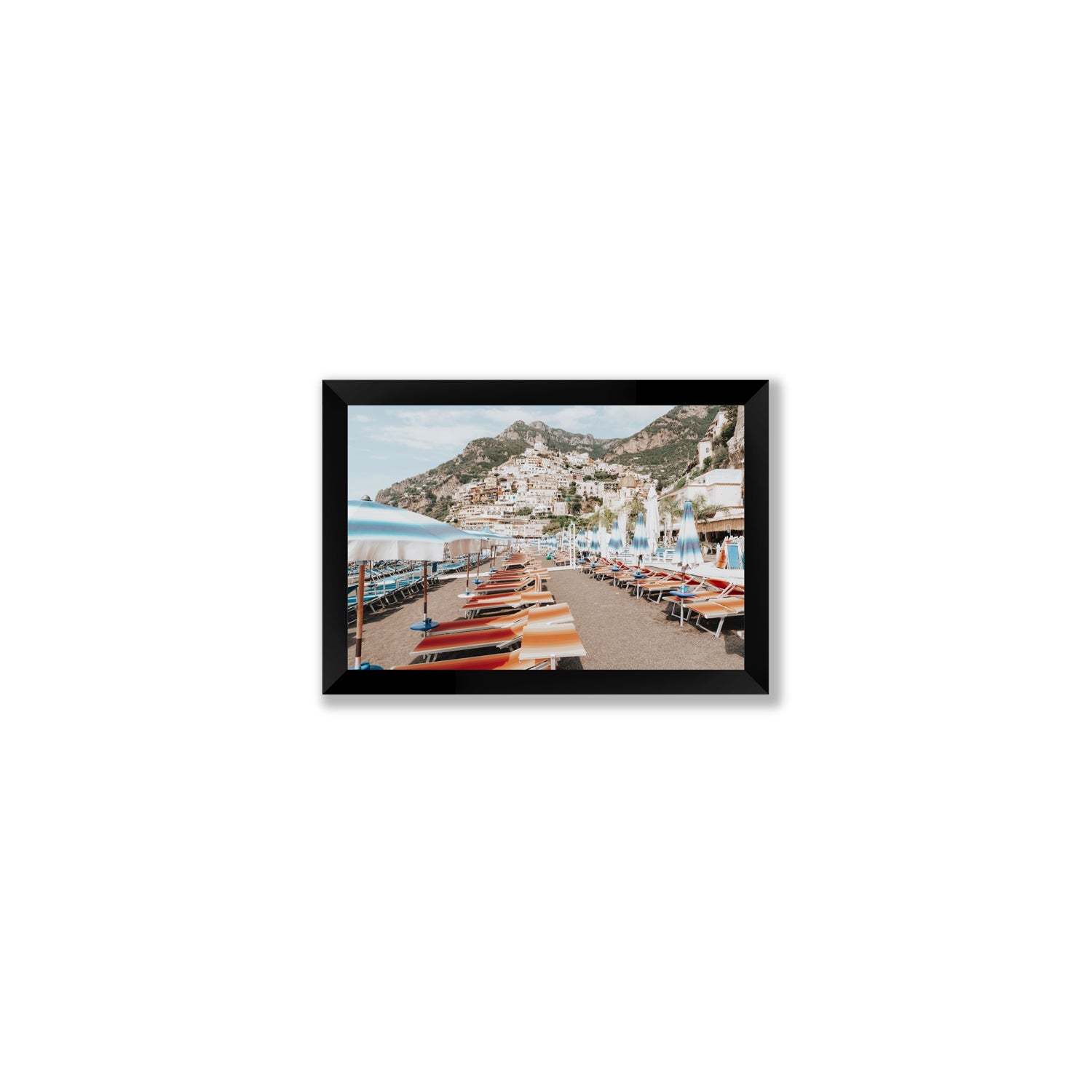 Spiaggia Grande fine art print, Positano, Italy, Small, Black Frame · Full Bleed, Fine Art Print