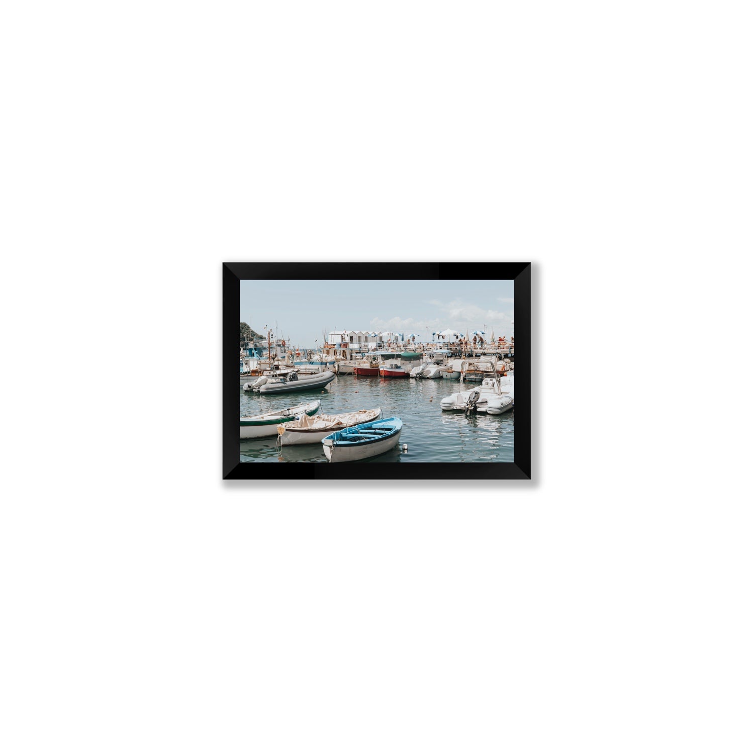 Antico Porto fine art print, Sorrento, Italy, Small, Black Frame · Full Bleed, Fine Art Print