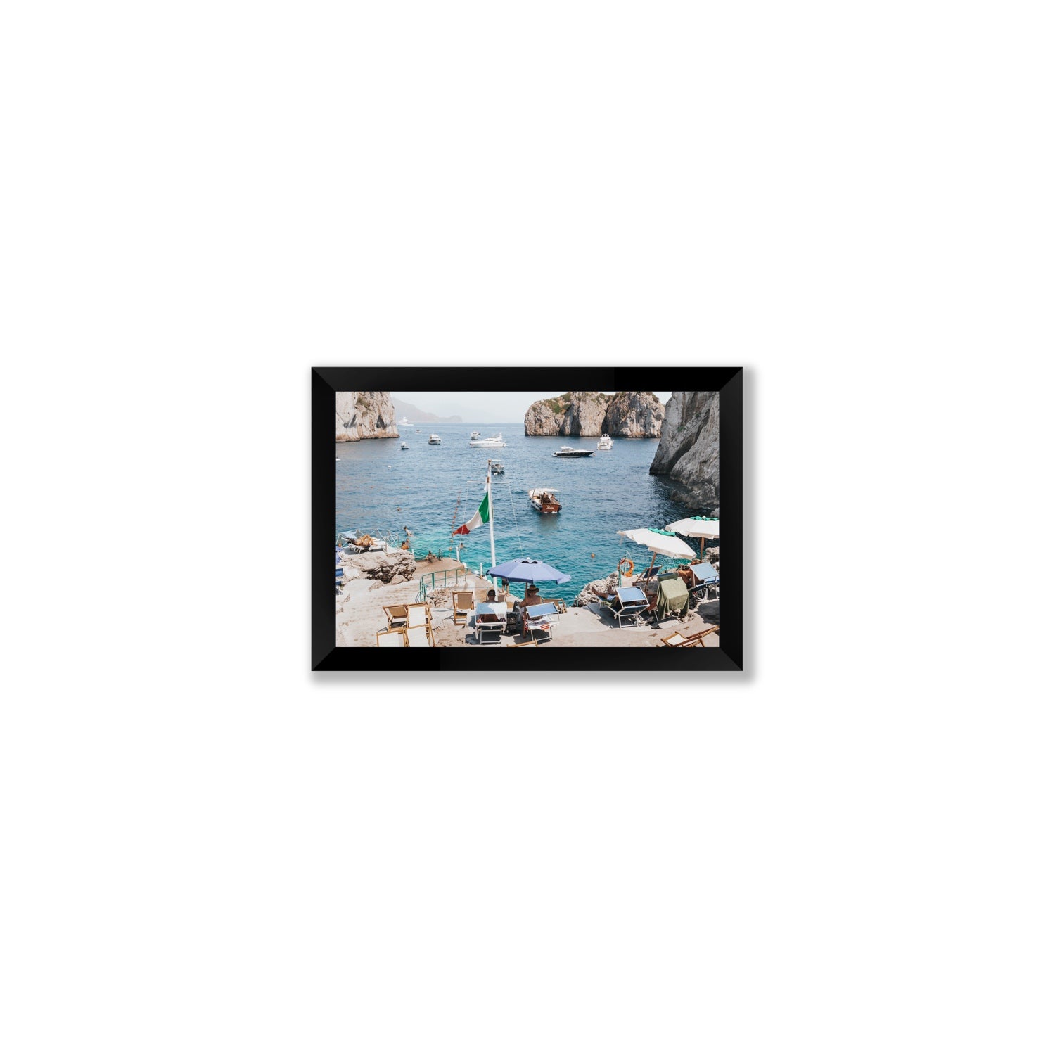 Smooth Sailing fine art print, Capri, Italy, Small, Black Frame · Full Bleed, Fine Art Print