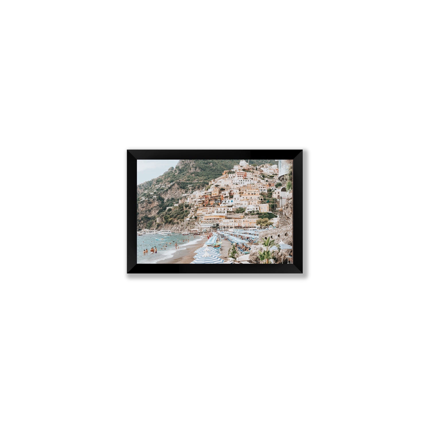 Villagio Sul Mare fine art print, Positano, Italy, Small, Black Frame · Full Bleed, Fine Art Print