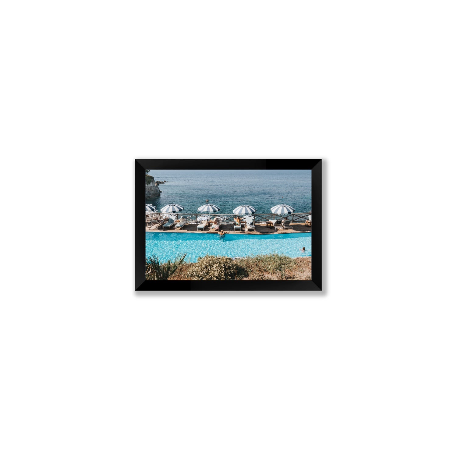 Hues Of Blues fine art print, Ischia, Italy, Small, Black Frame · Full Bleed, Fine Art Print