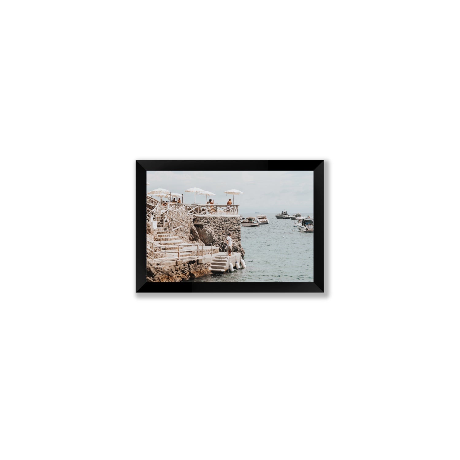 Conca Del Sogno fine art print, Nerano, Italy, Small, Black Frame · Full Bleed, Fine Art Print