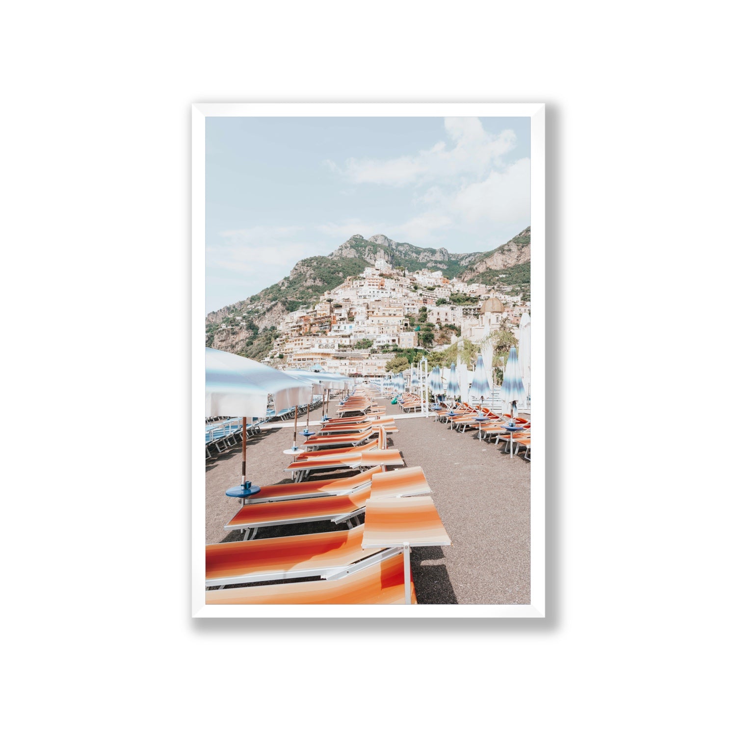 A Symphony of Colours fine art print, Positano, Italy, Giant, White Frame · Full Bleed, Fine Art Print