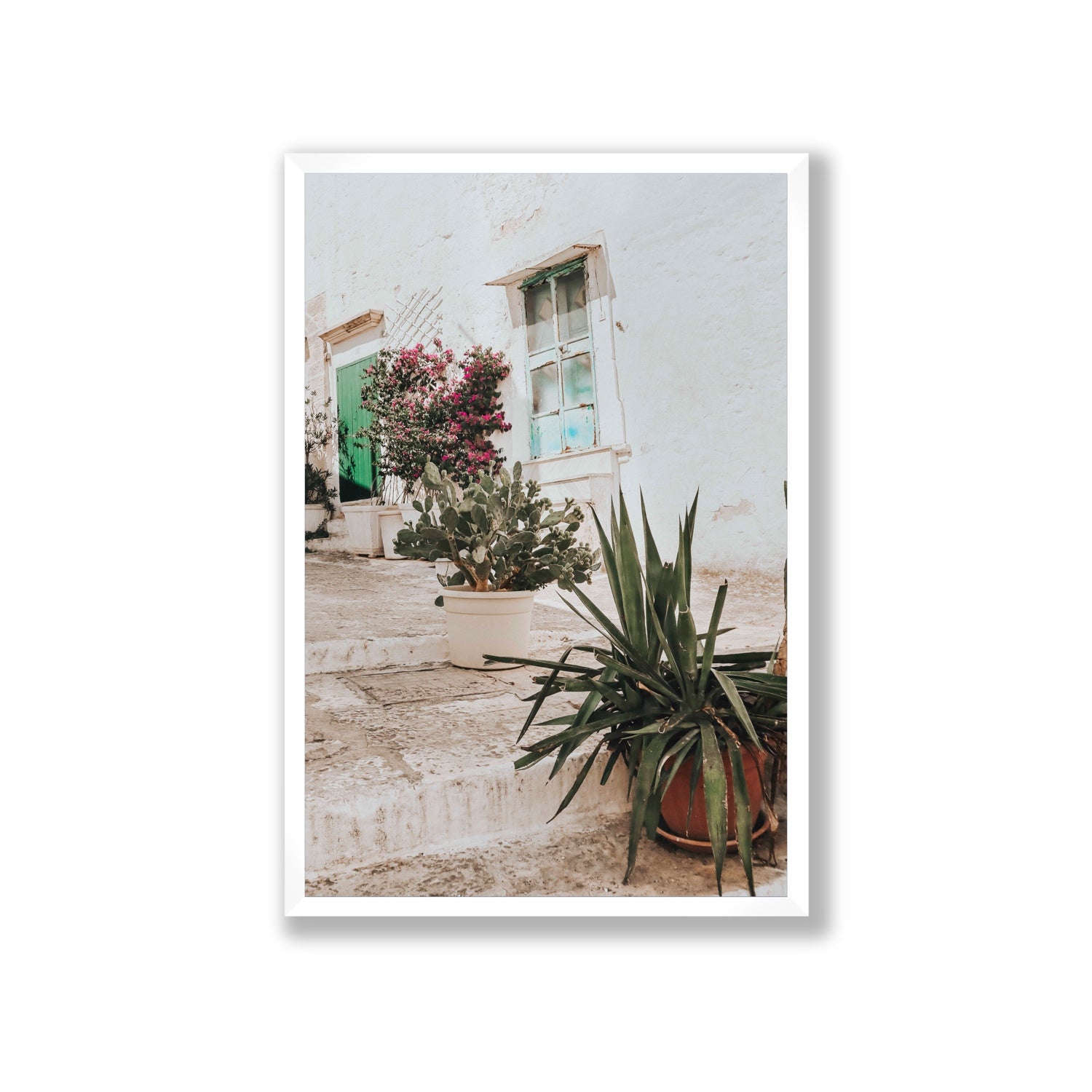 Giardino Segreto Puglia Ostuni wall art Giant full-bleed fine art print in white frame