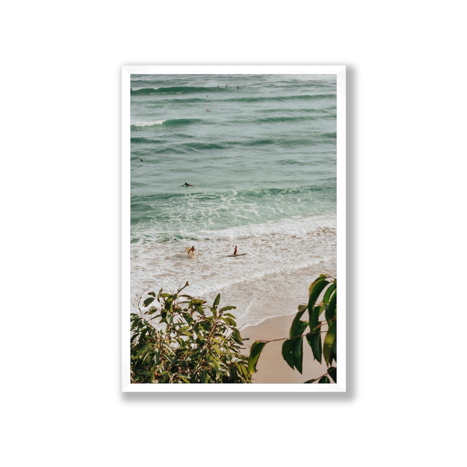 Private Paradise fine art print, Byron Bay, Australia, Giant, White Frame · Full Bleed, Fine Art Print