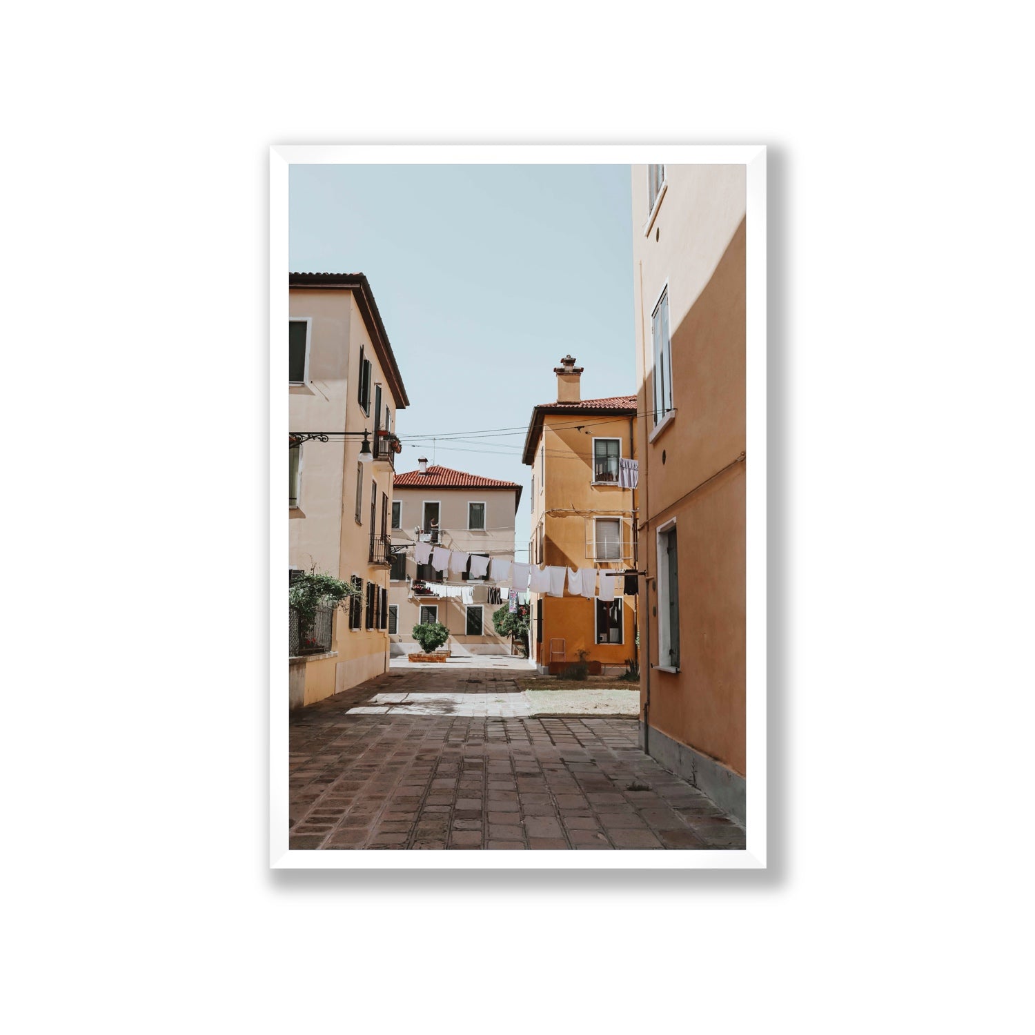 Terraferma Venice Italian wall art Giant full-bleed fine art print in white frame