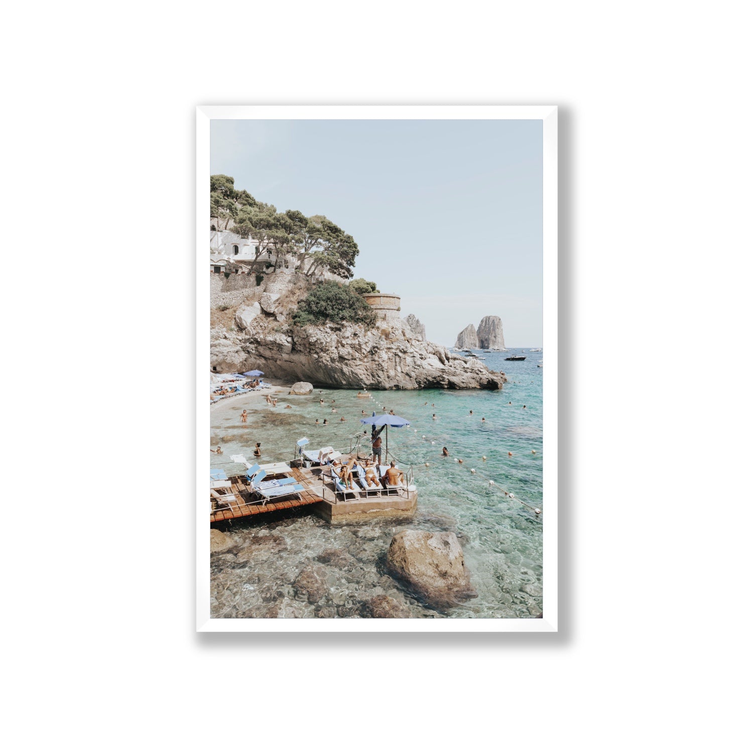 The Sweet Life fine art print, Capri, Italy, Giant, White Frame · Full Bleed, Fine Art Print
