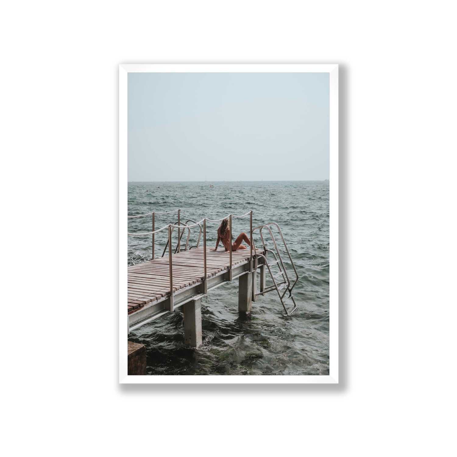 The Dock's Whisper fine art print, Tuscany, Italy, Giant, White Frame · Full Bleed, Fine Art Print