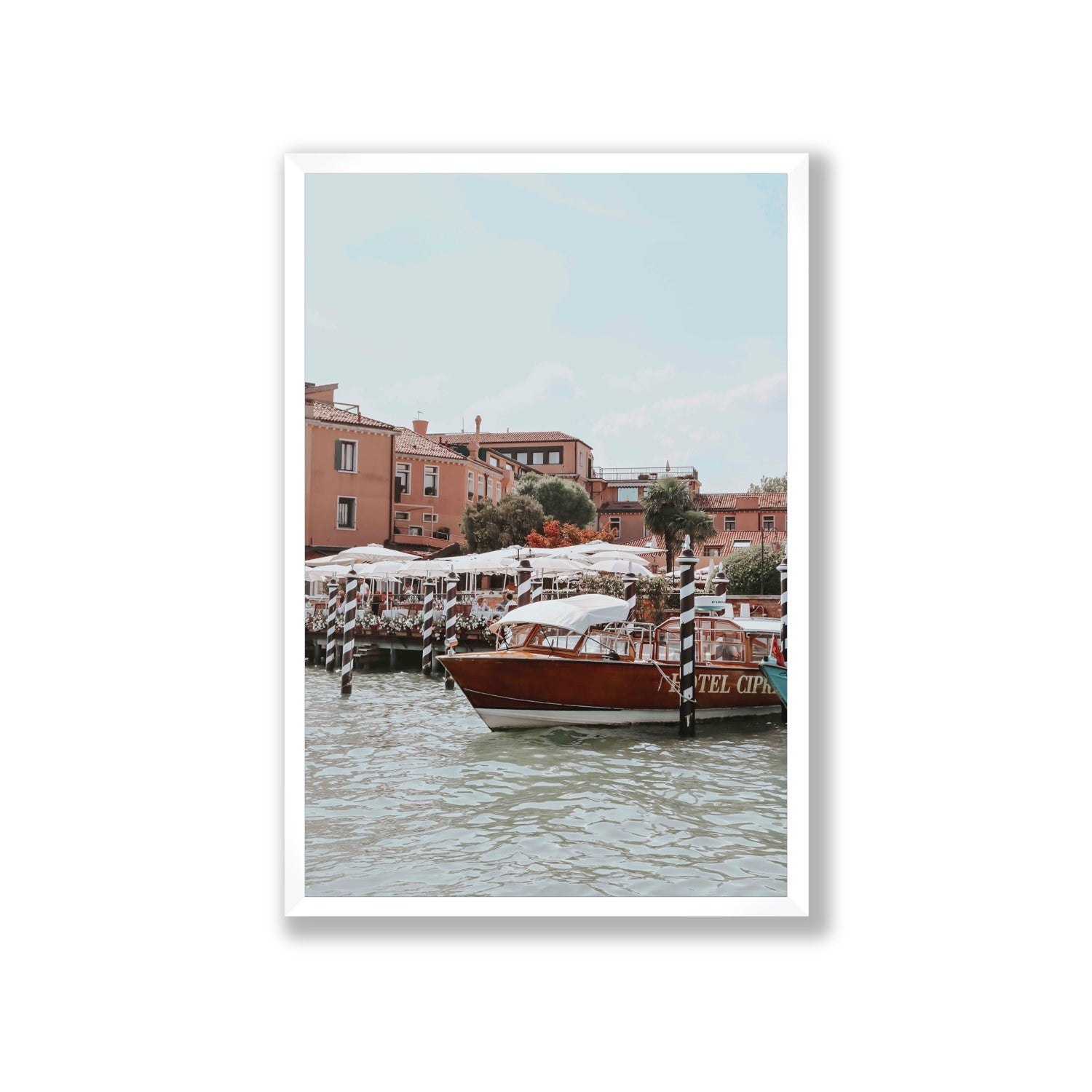 Queen Of The Adriatic Venice Italian wall art Giant full-bleed fine art print in white frame