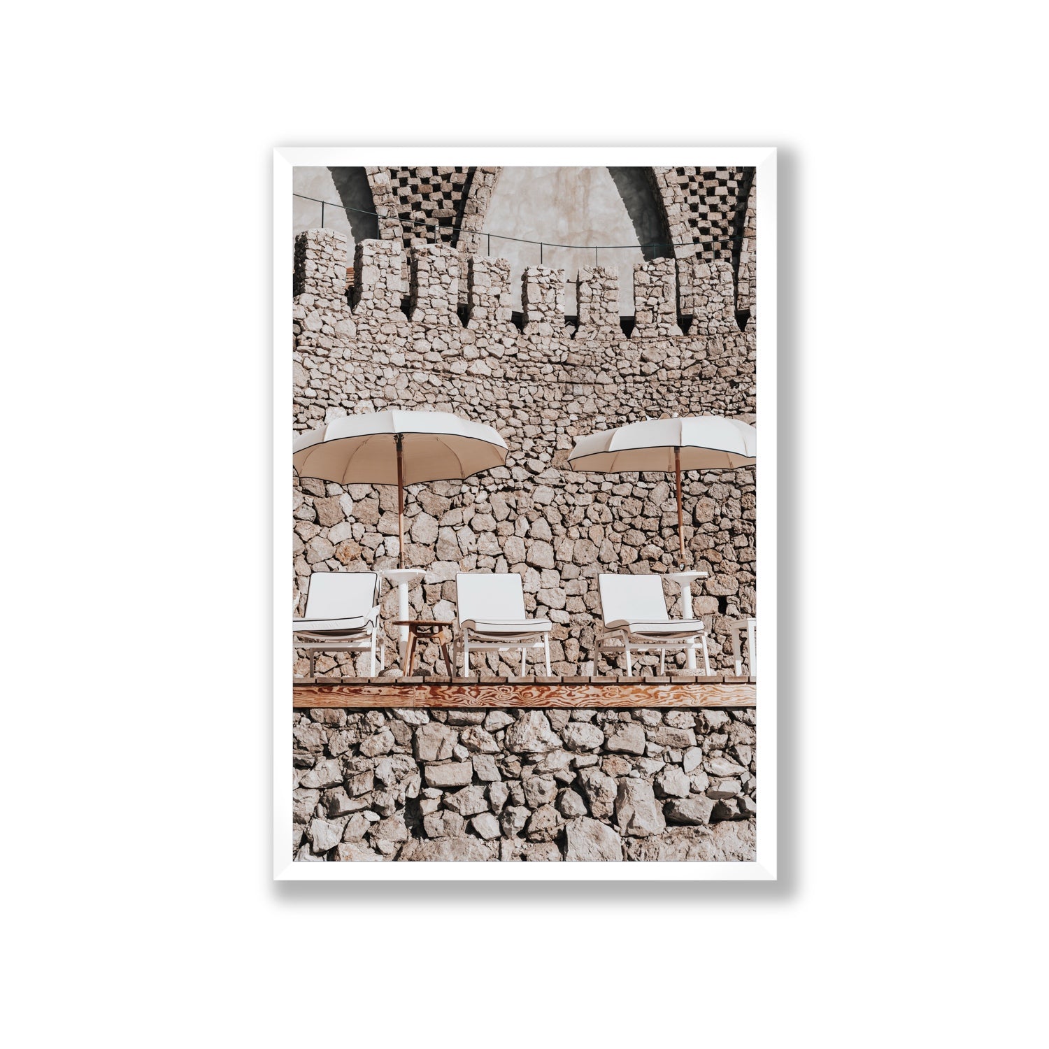 Pietra Amalfitana fine art print, Amalfi, Italy, luxury escapes artwork, Giant, White Frame · Full Bleed, Fine Art Print