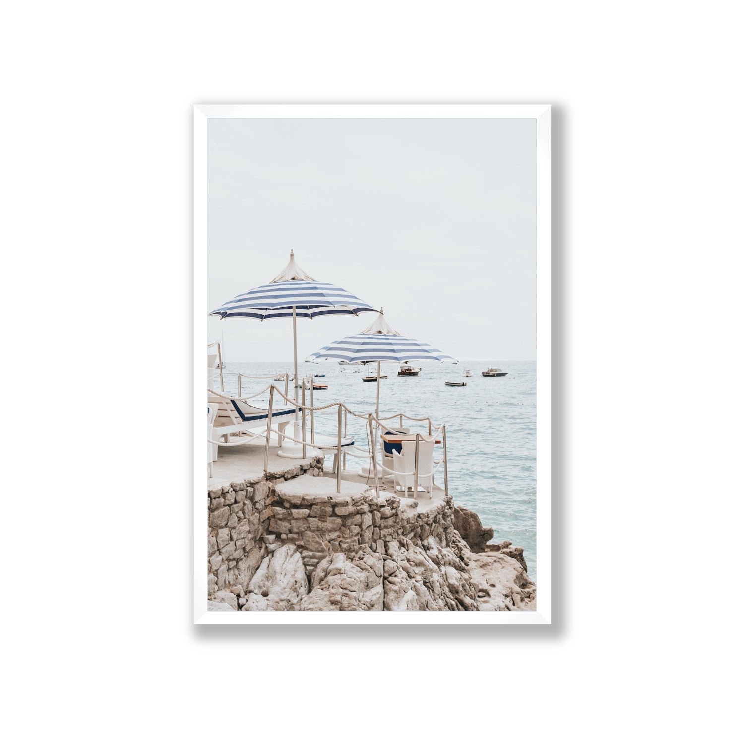 La Scogliera fine art print, Positano, Italy, Giant, White Frame · Full Bleed, Fine Art Print
