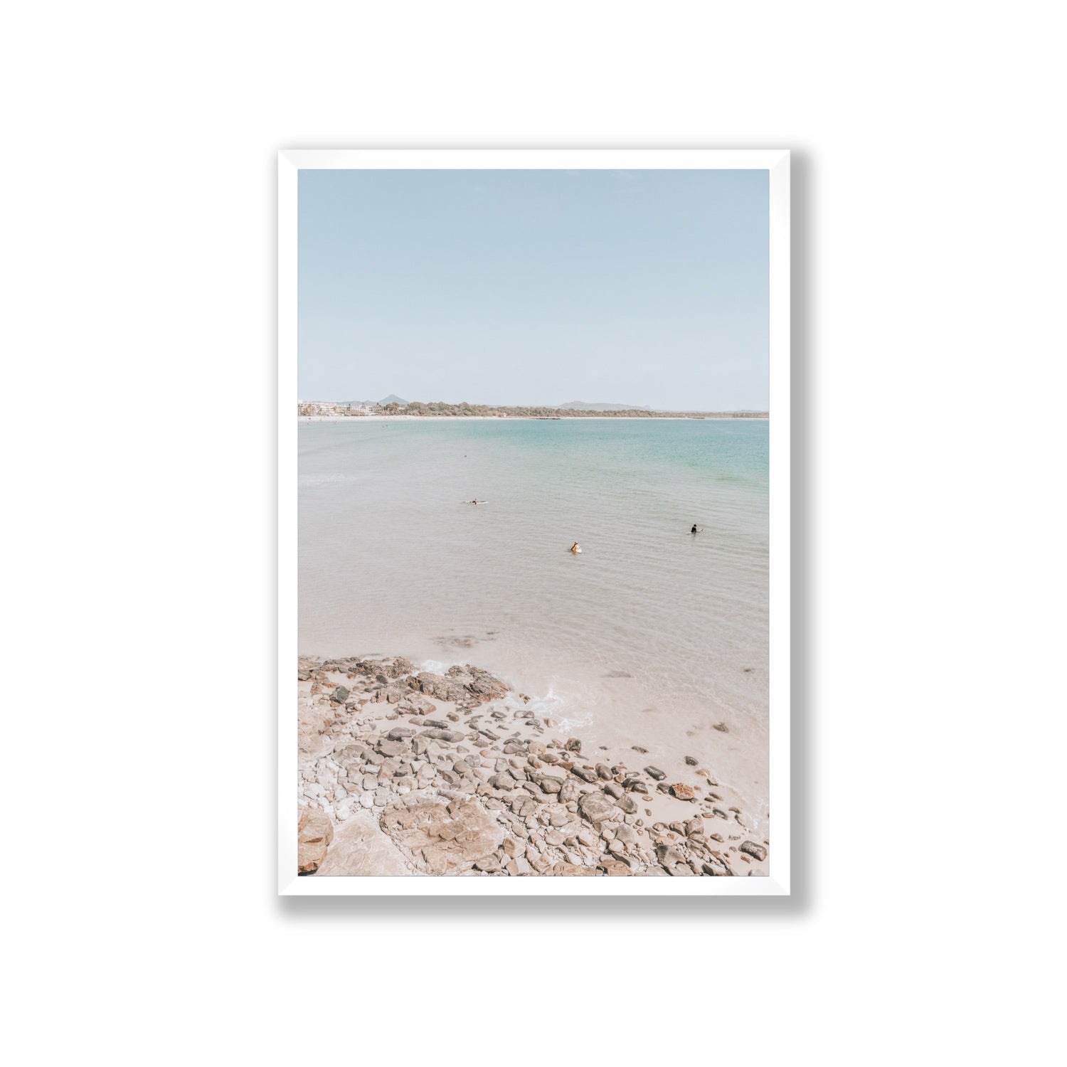 Sweet Serotonin fine art print, Noosa, Australia, coastal scenes artwork, Giant, White Frame · Full Bleed, Fine Art Print