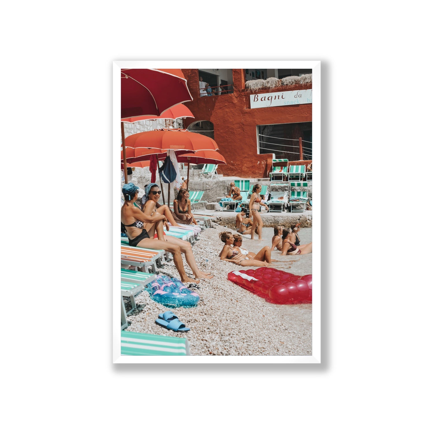 La Dolce Vita fine art print, Capri, Italy, Giant, White Frame · Full Bleed, Fine Art Print