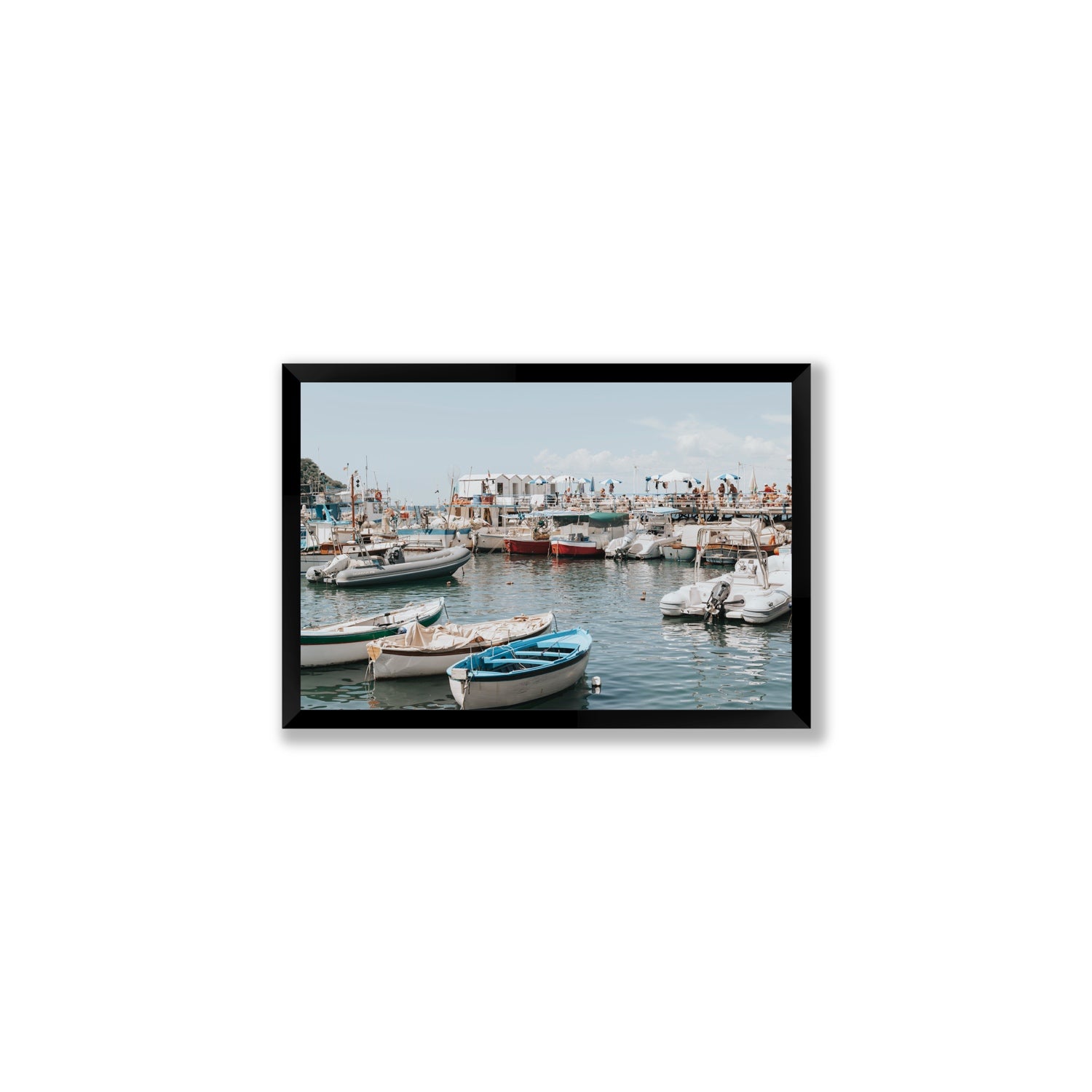 Antico Porto fine art print, Sorrento, Italy, Medium, Black Frame · Full Bleed, Fine Art Print