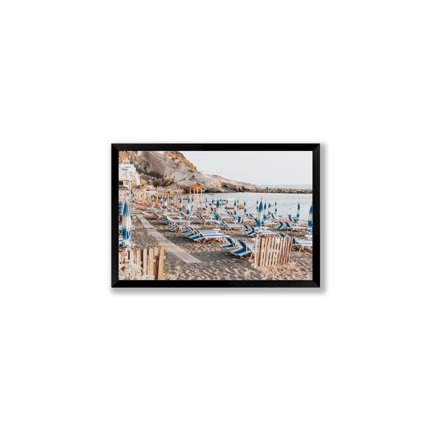 Sandy Daydreams fine art print, Ischia, Italy, Medium, Black Frame · Full Bleed, Fine Art Print