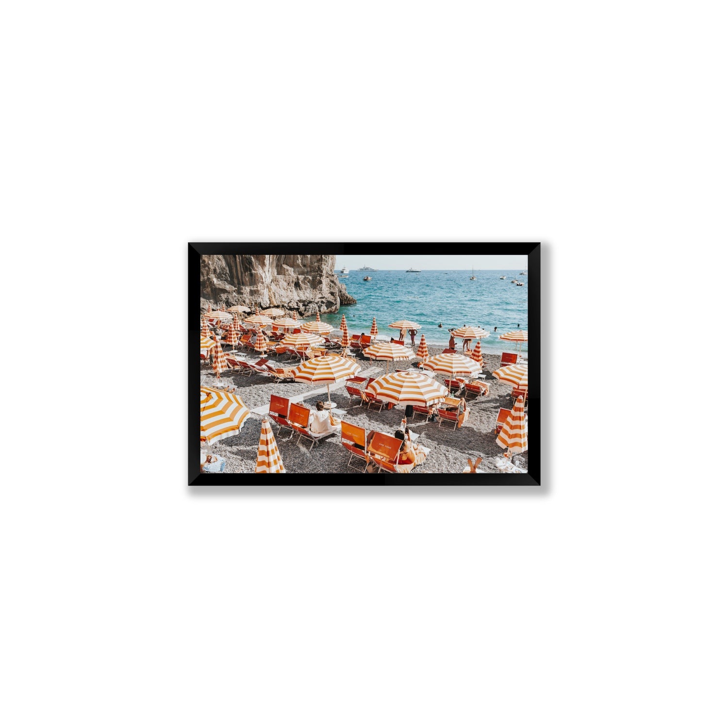 Mango Sorbet fine art print, Positano, Italy, Medium, Black Frame · Full Bleed, Fine Art Print