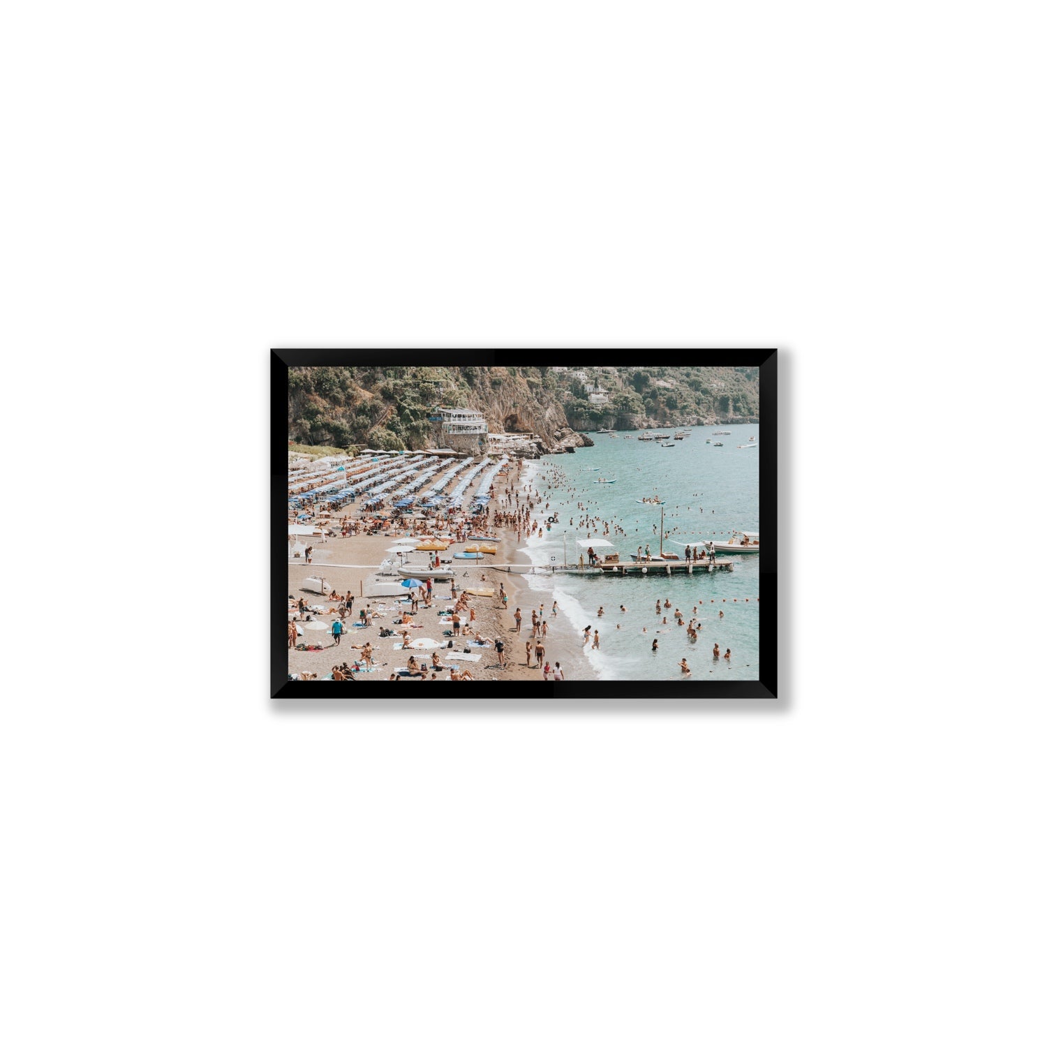 Vista Costiera fine art print, Positano, Italy, Medium, Black Frame · Full Bleed, Fine Art Print
