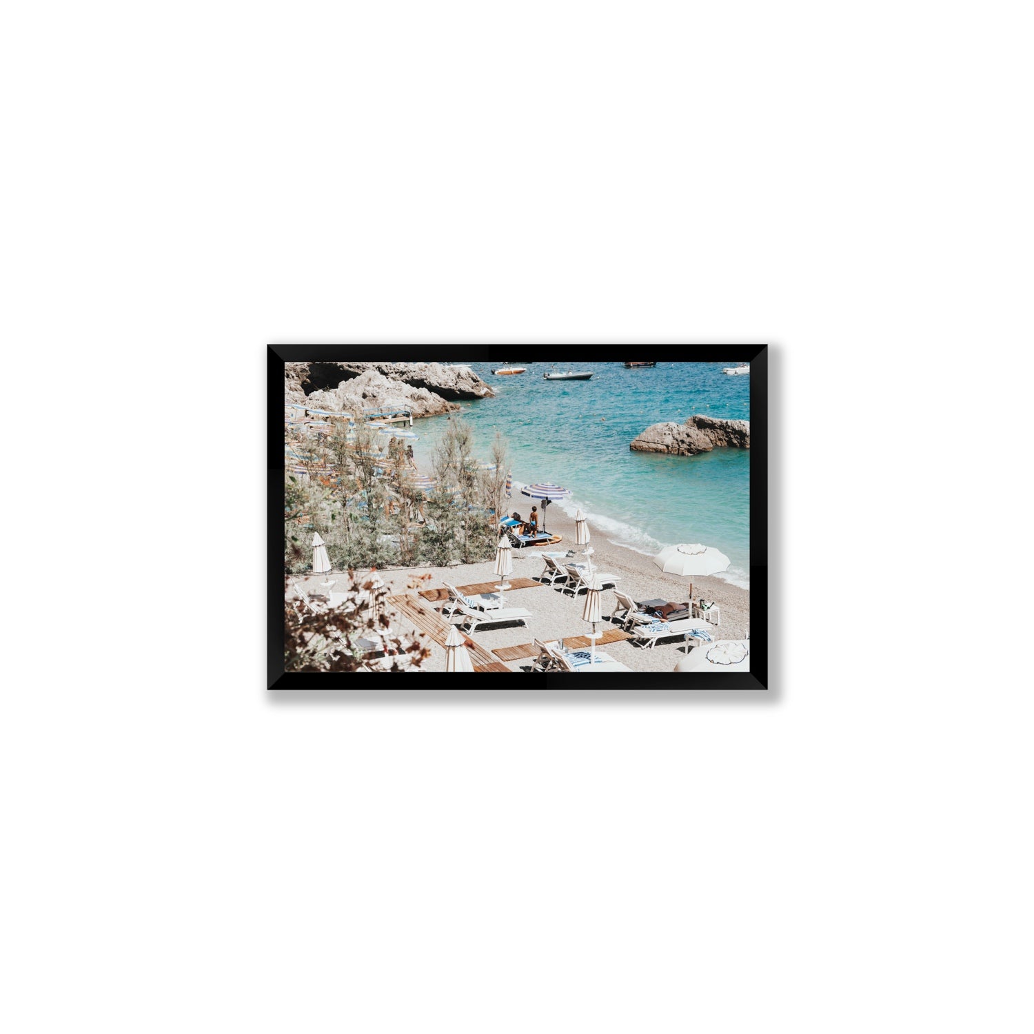 Life Could Be A Dream Amalfi wall art Medium full-bleed fine art print in black frame