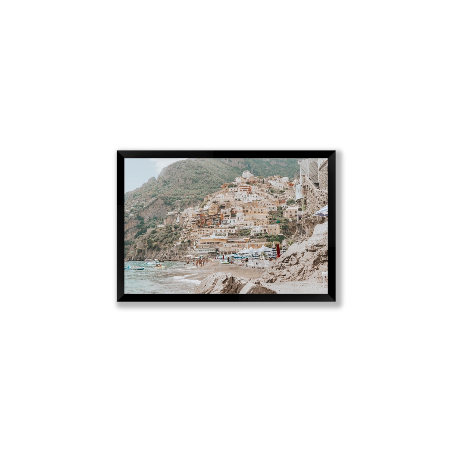 Sogno di Positano fine art print, Positano, Italy, Medium, Black Frame · Full Bleed, Fine Art Print