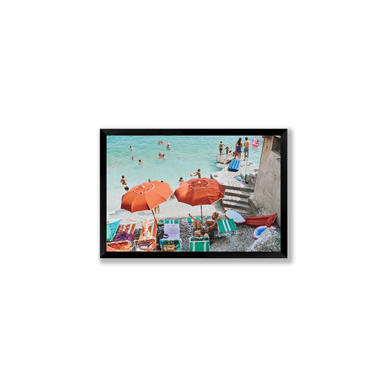 Water Wonderland fine art print, Capri, Italy, Medium, Black Frame · Full Bleed, Fine Art Print