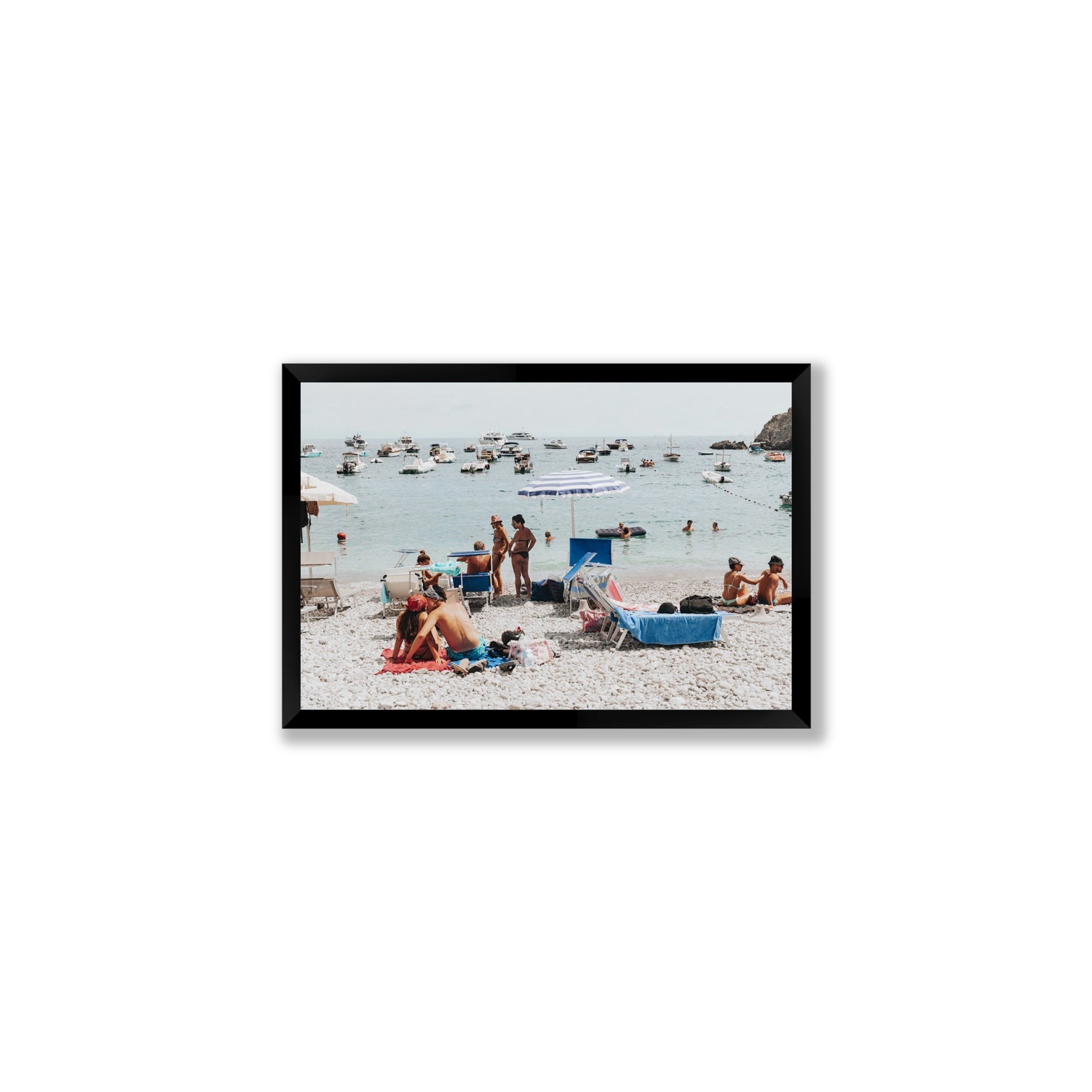 The Kiss Nerano wall art Medium full-bleed fine art print in black frame