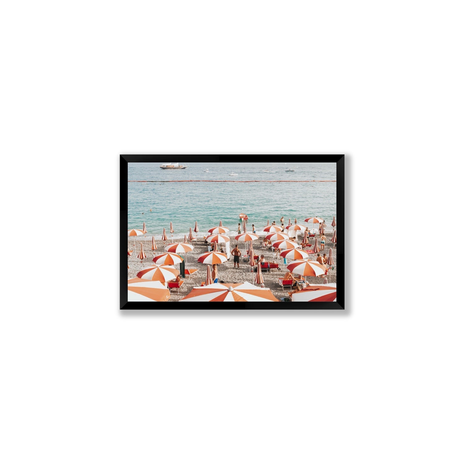 That's Amore Amalfi Mediterranean wall art Medium full-bleed fine art print in black frame