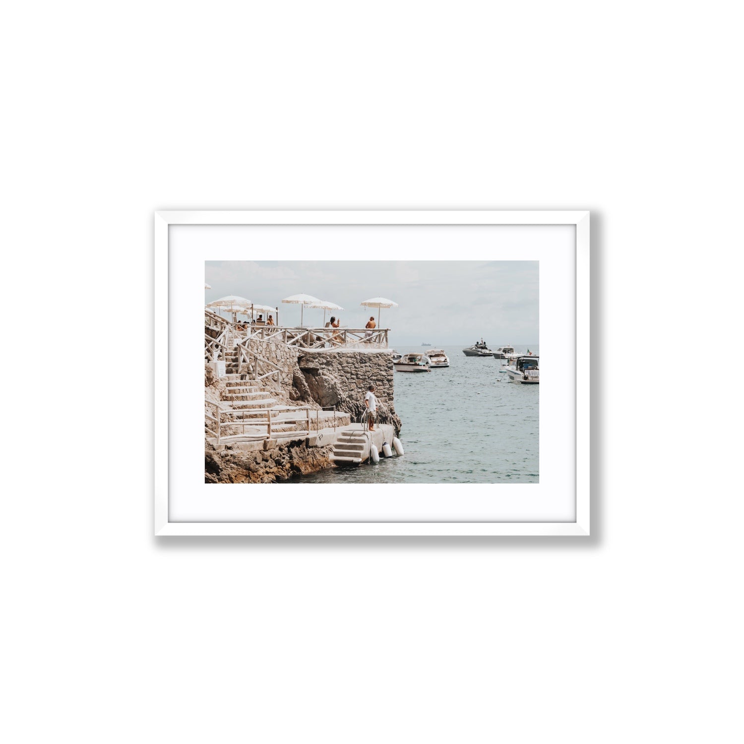 Conca Del Sogno fine art print, Nerano, Italy, Medium, White Frame · Matboard, Fine Art Print