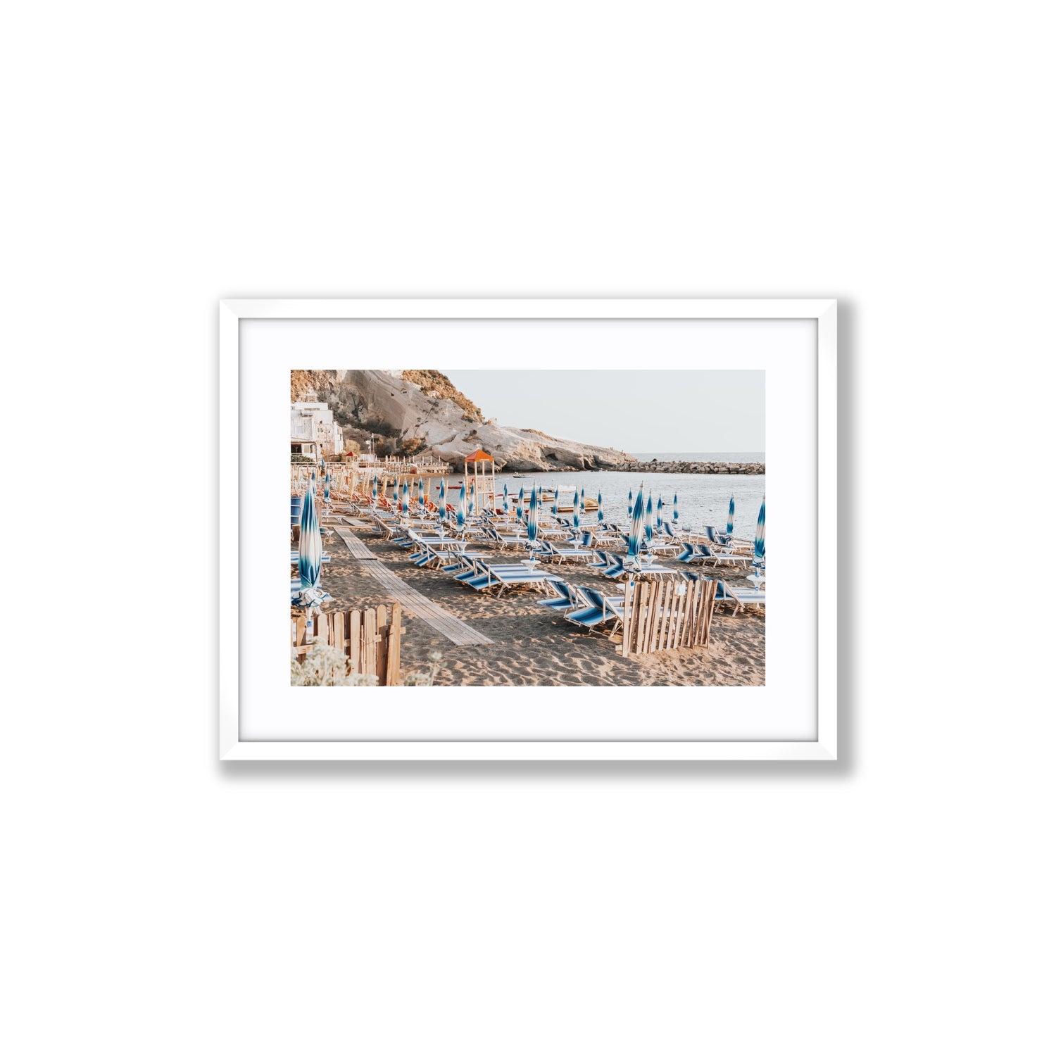 Sandy Daydreams fine art print, Ischia, Italy, Medium, White Frame · Matboard, Fine Art Print