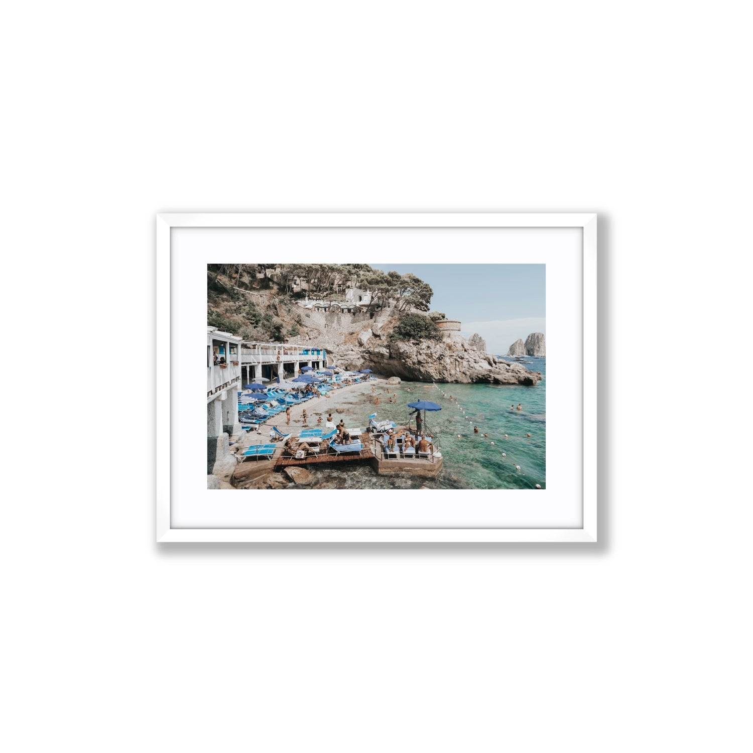 Vita Bella fine art print, Capri, Italy, Medium, White Frame · Matboard, Fine Art Print