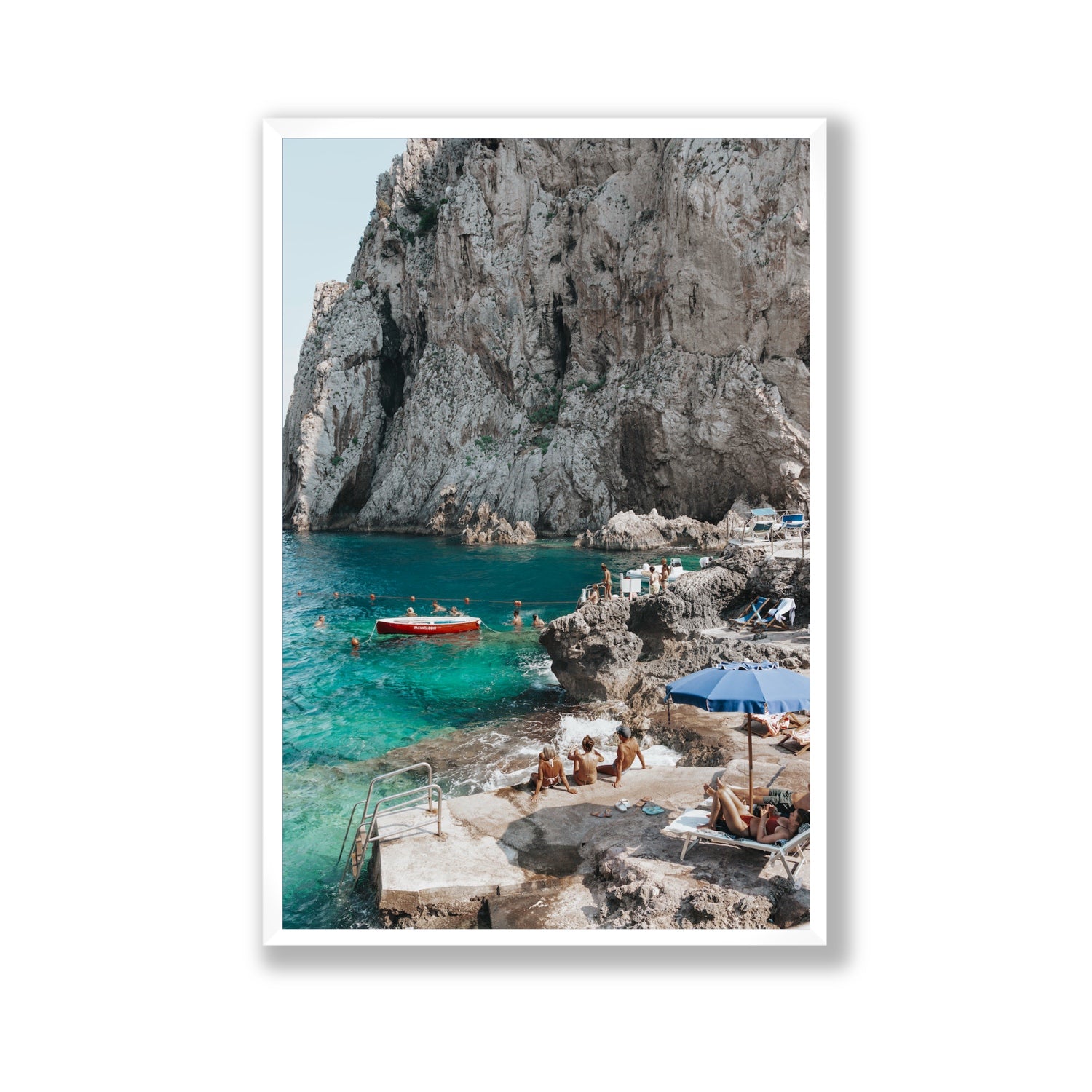 Tranquility fine art print, Capri, Italy, Gallery, White Frame · Full Bleed, Fine Art Print