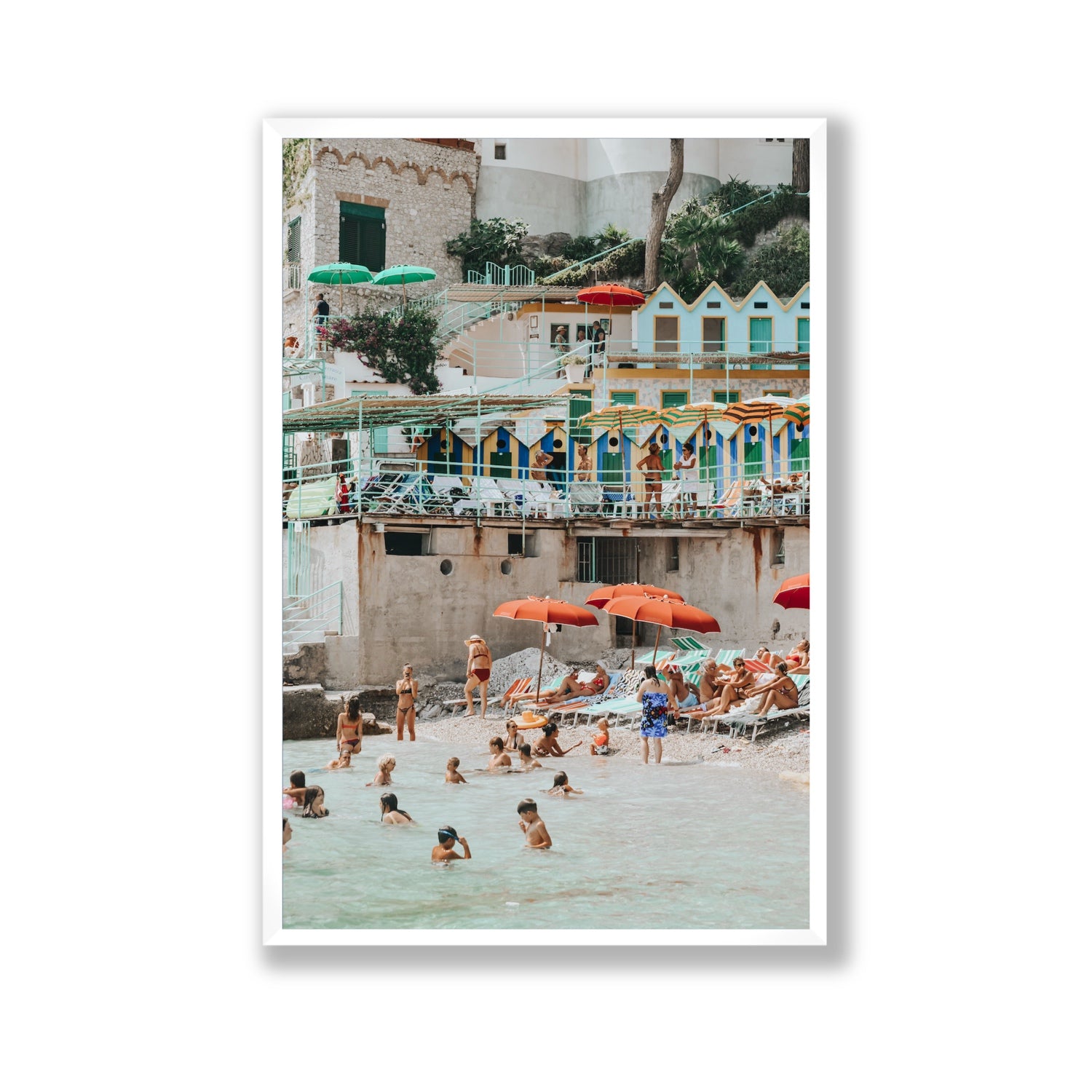 Kaleidoscope fine art print, Capri, Italy, Gallery, White Frame · Full Bleed, Fine Art Print