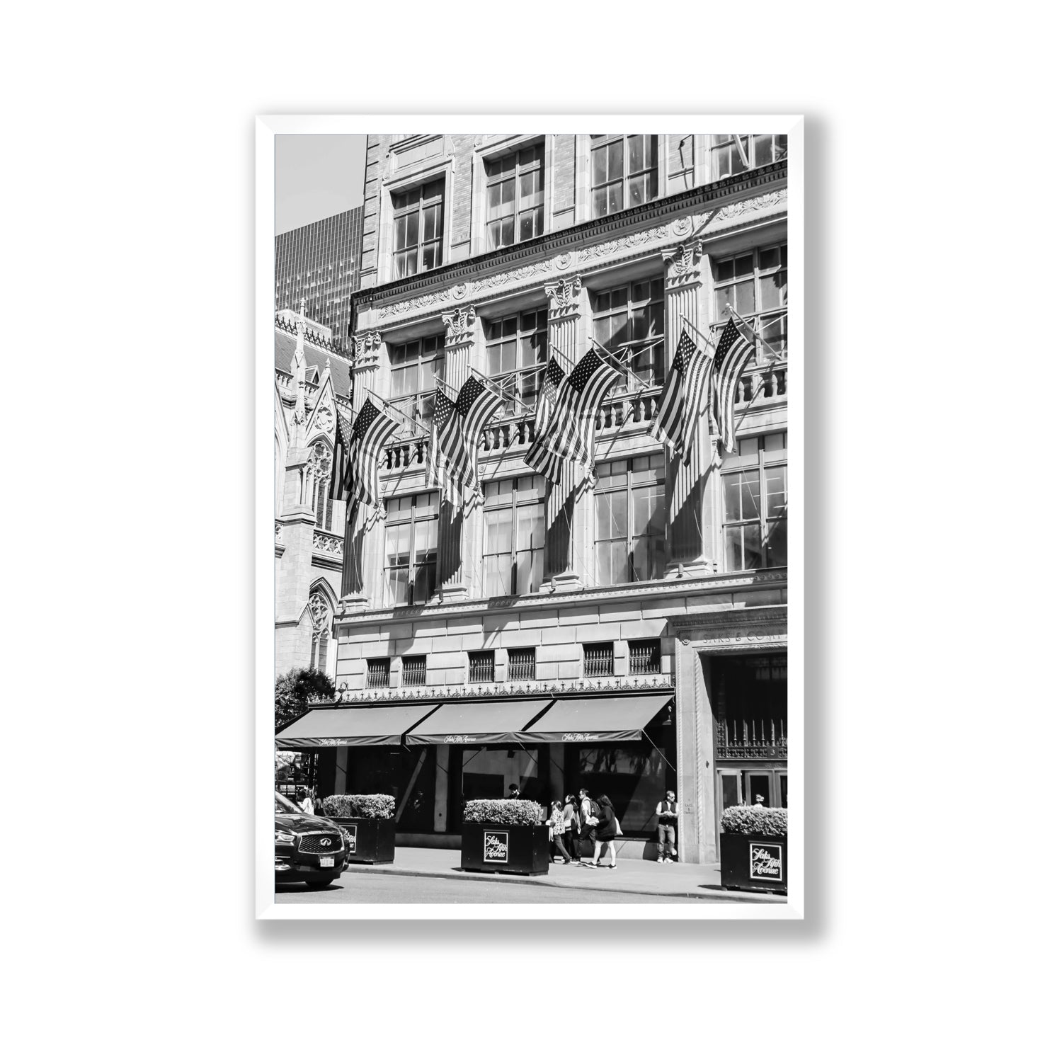 Luxury On Fifth fine art print, New York, United States, Gallery, White Frame · Full Bleed, Fine Art Print