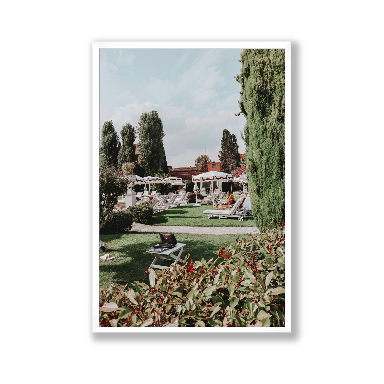Private Serenity Venice Italian wall art Gallery full-bleed fine art print in white frame