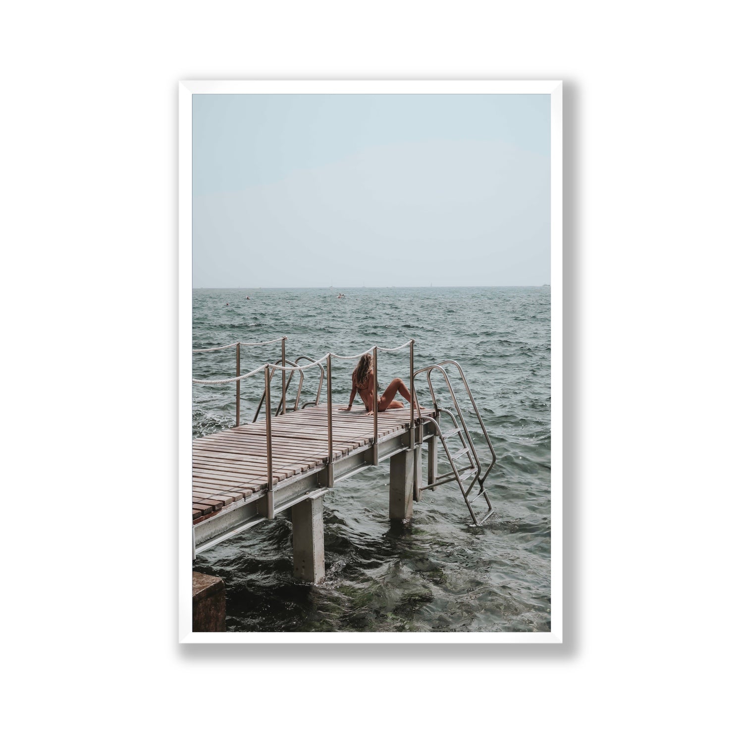 The Dock's Whisper fine art print, Tuscany, Italy, Gallery, White Frame · Full Bleed, Fine Art Print