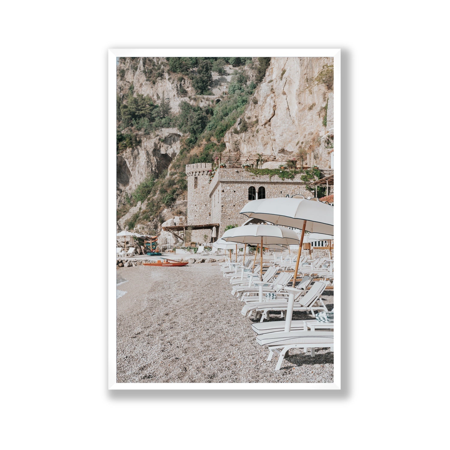 La Villeggiatura fine art print, Amalfi, Italy, luxury escapes artwork, Gallery, White Frame · Full Bleed, Fine Art Print