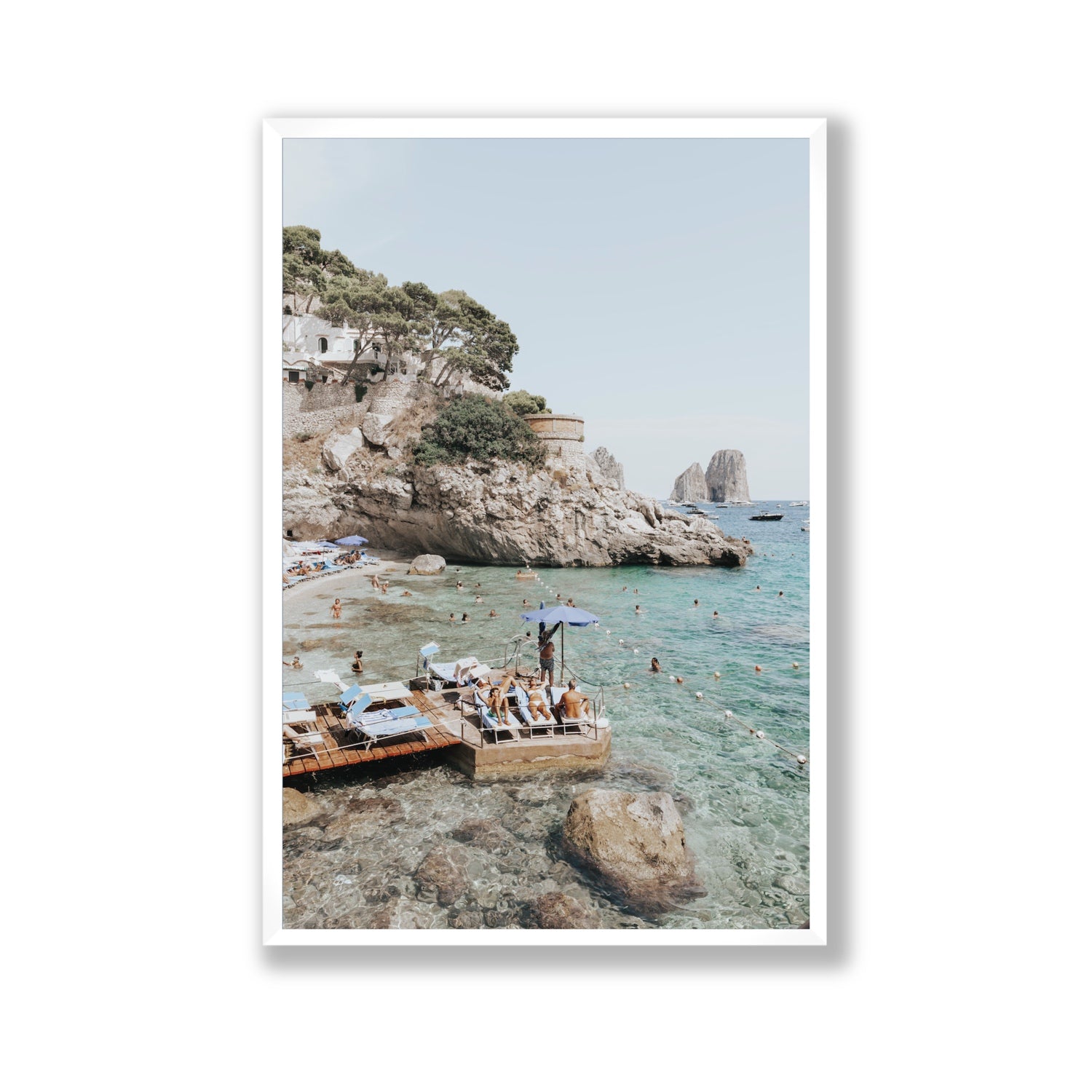 The Sweet Life fine art print, Capri, Italy, Gallery, White Frame · Full Bleed, Fine Art Print