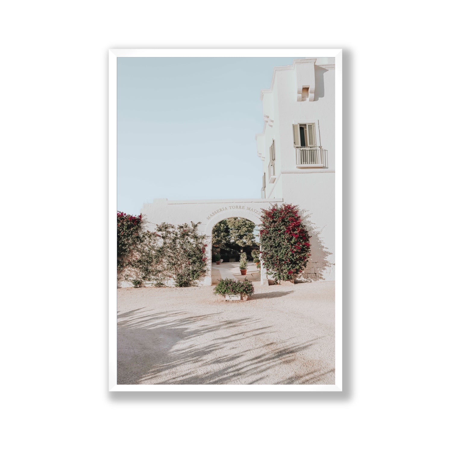 Villa Retreat fine art print, Puglia, Italy, Gallery, White Frame · Full Bleed, Fine Art Print