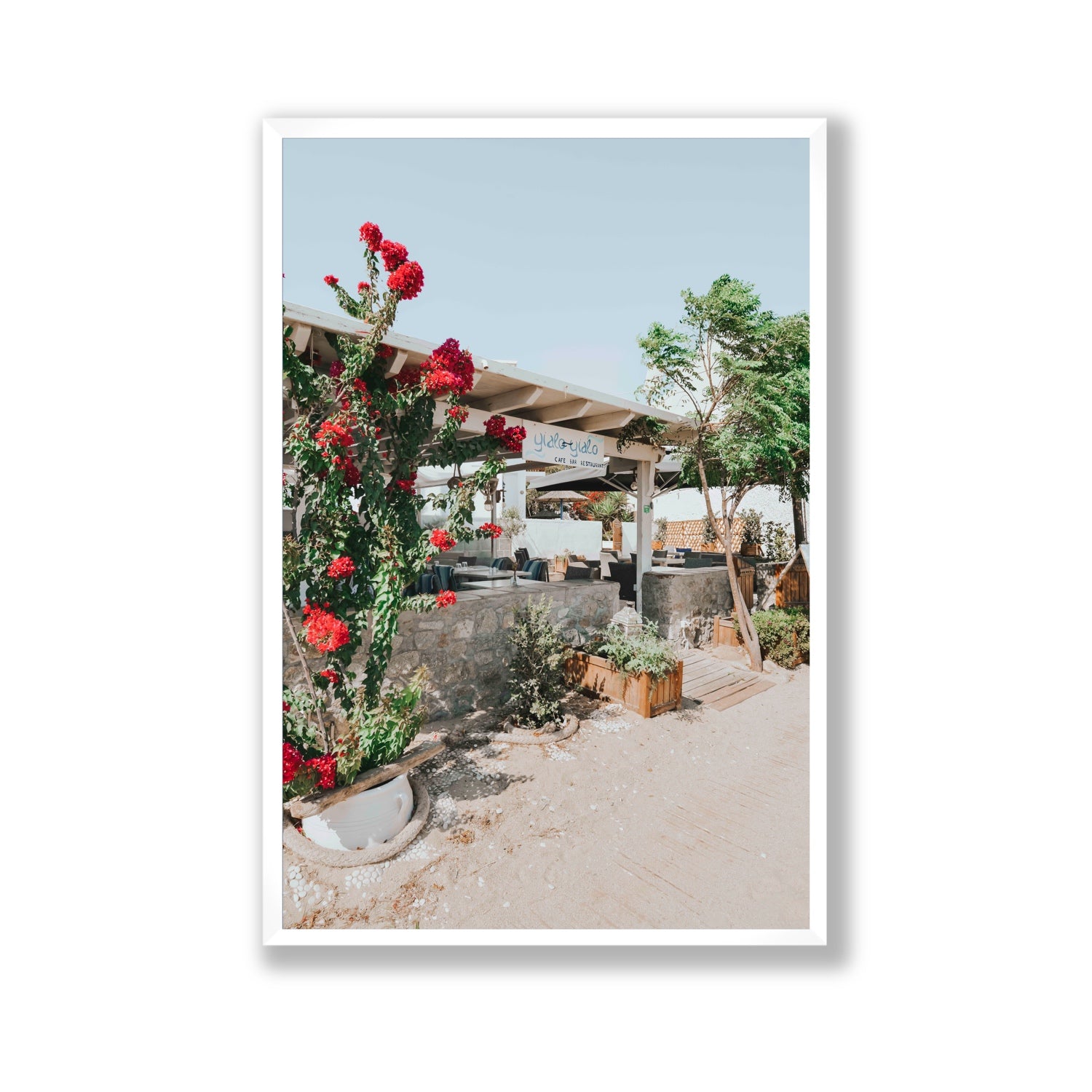 Yialo Yialo fine art print, Mykonos, Greece, Gallery, White Frame · Full Bleed, Fine Art Print
