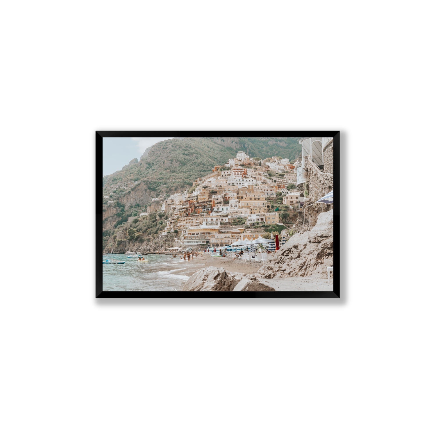 Sogno di Positano fine art print, Positano, Italy, Large, Black Frame · Full Bleed, Fine Art Print