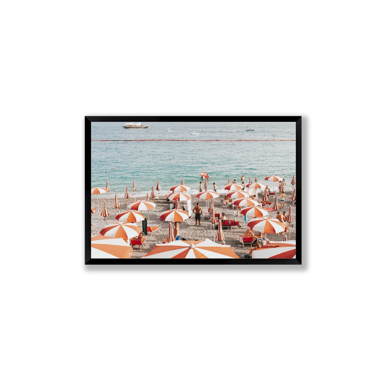 That's Amore Amalfi Mediterranean wall art Large full-bleed fine art print in black frame