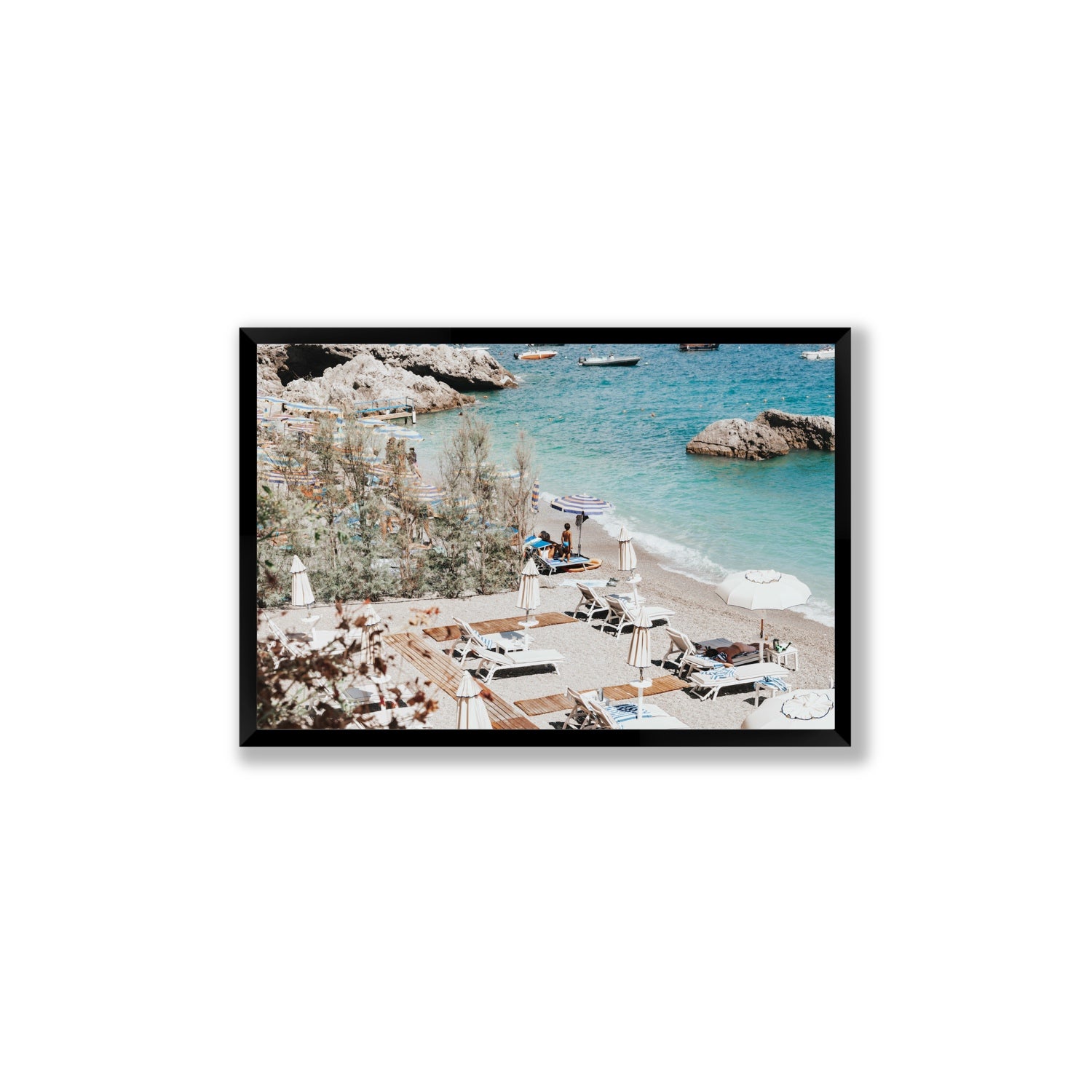 Life Could Be A Dream Amalfi wall art Large full-bleed fine art print in black frame