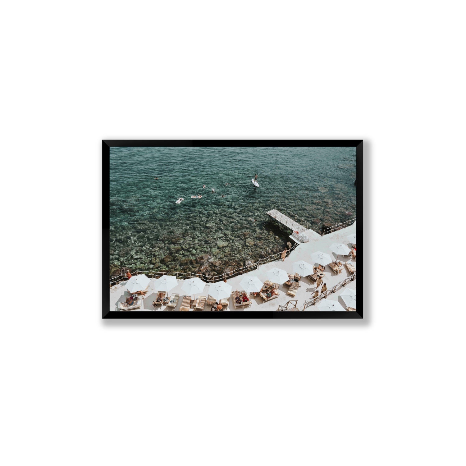 Our Tuscan Dream Tuscany Italian wall art Large full-bleed fine art print in black frame