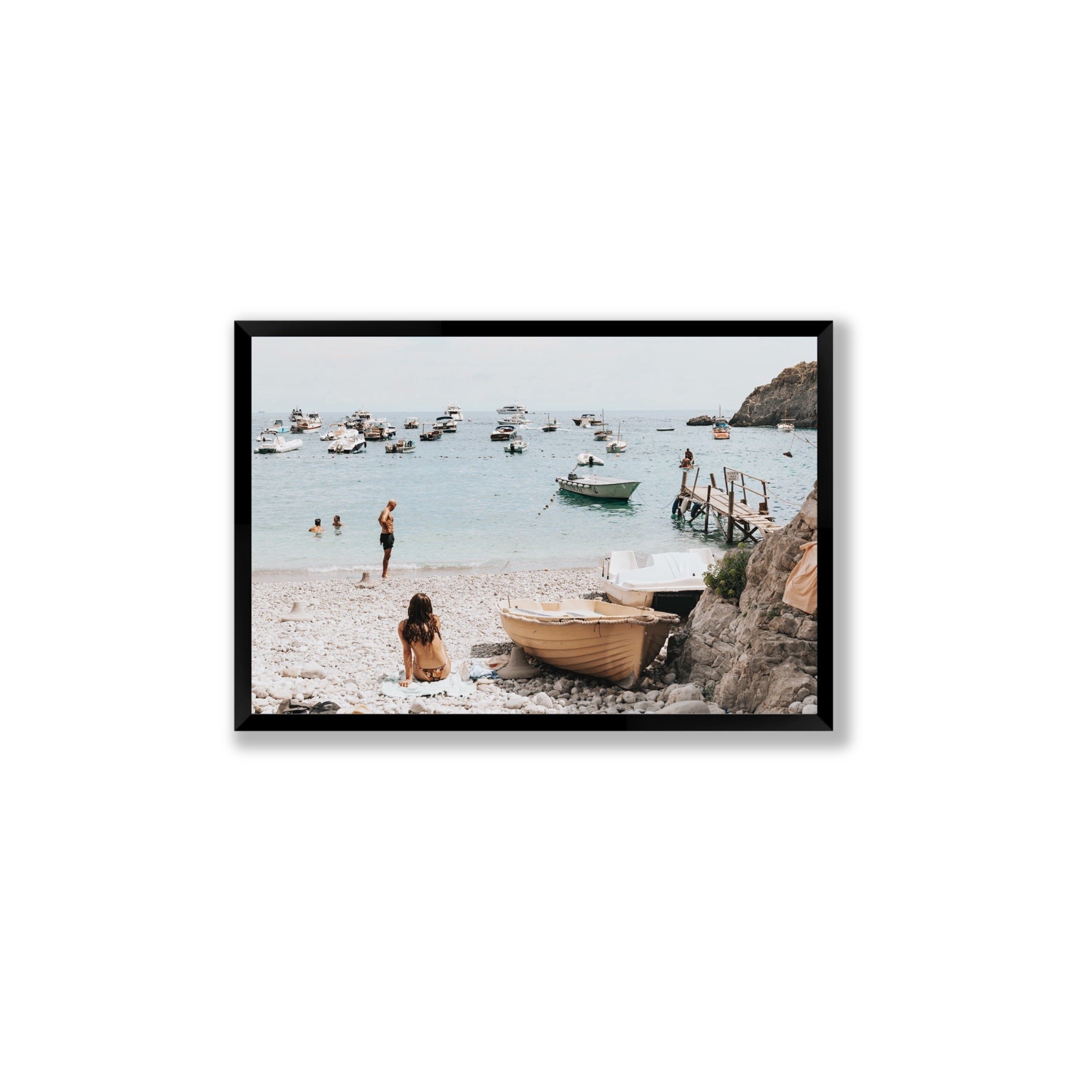 L'Osservatore Nerano wall art Large full-bleed fine art print in black frame