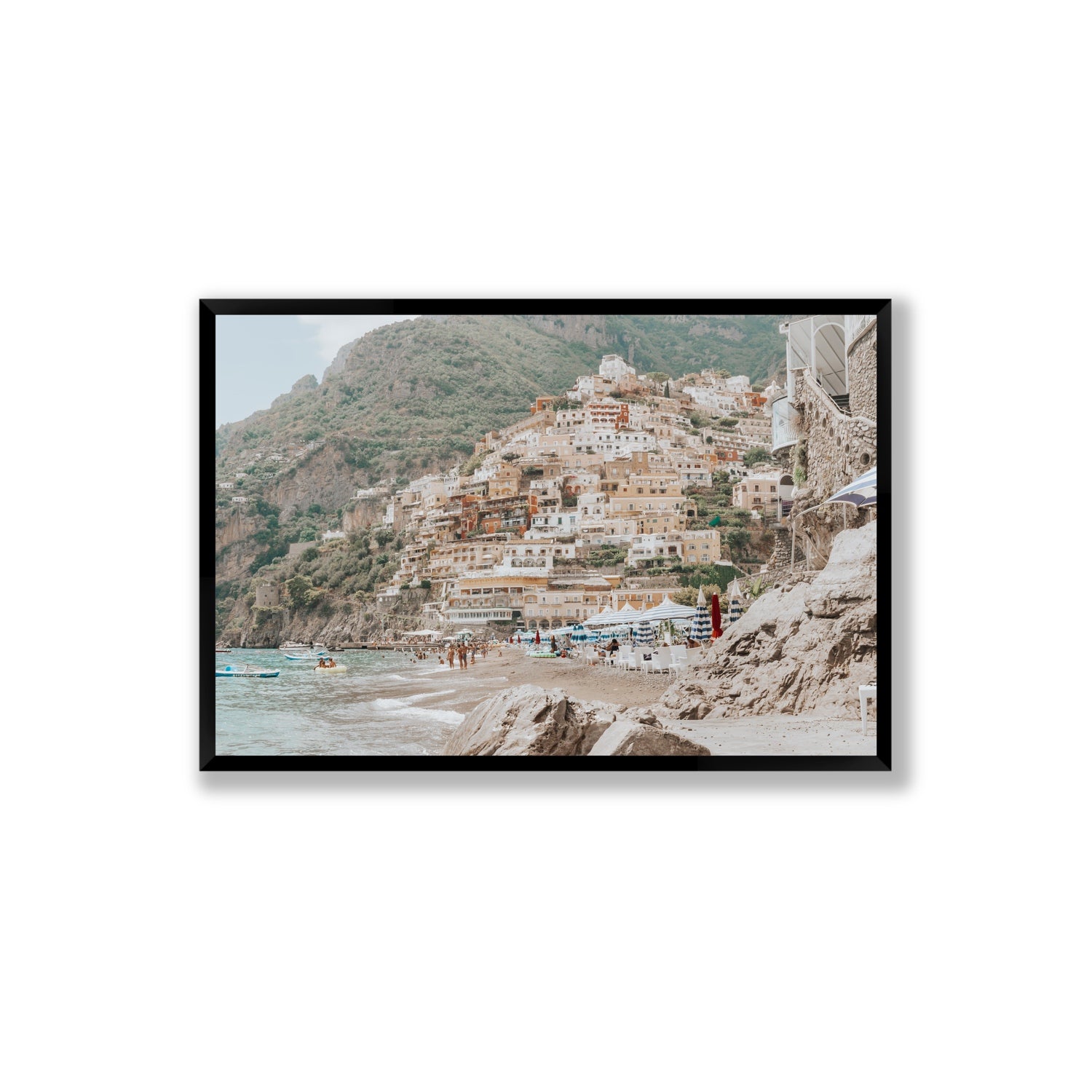Sogno di Positano fine art print, Positano, Italy, Extra Large, Black Frame · Full Bleed, Fine Art Print